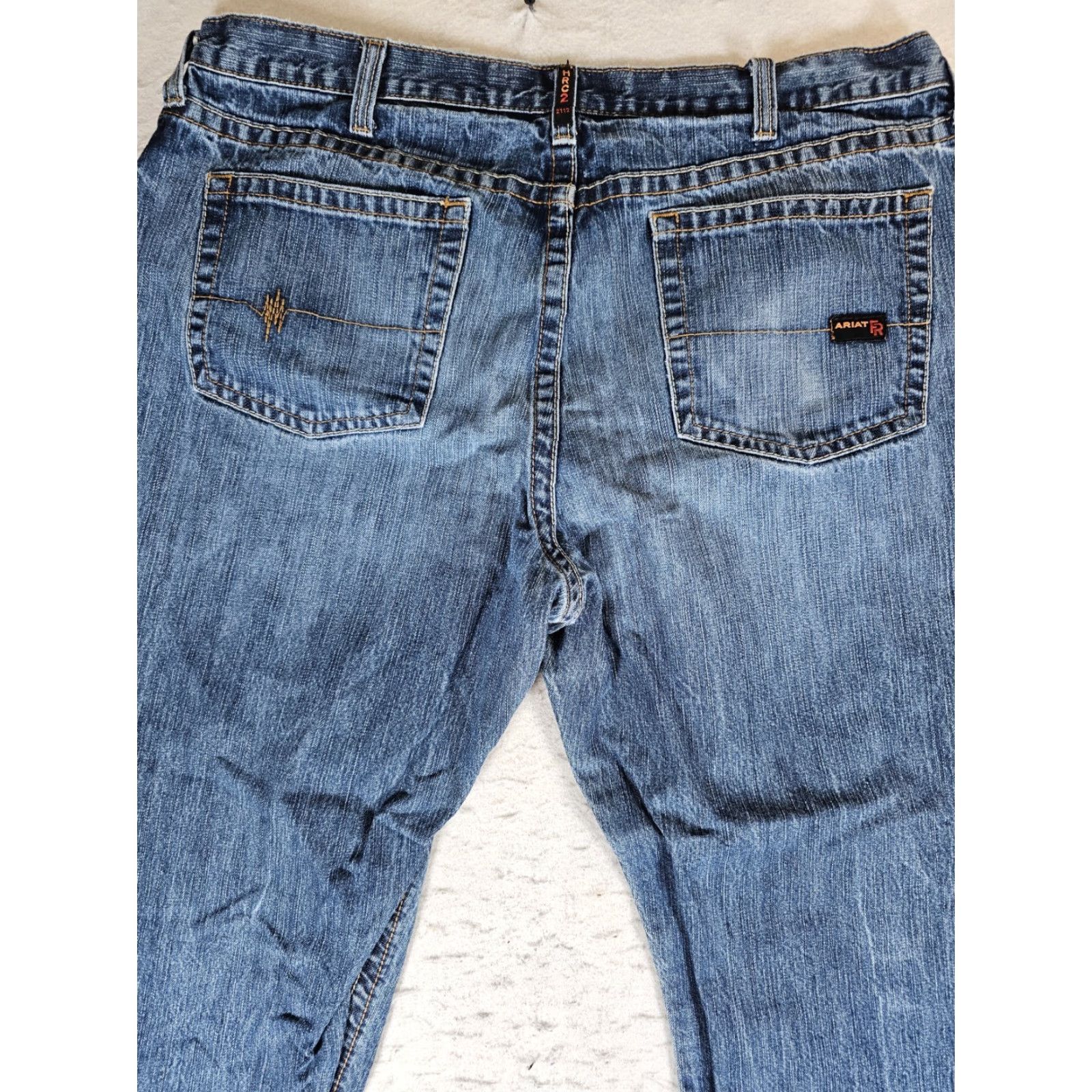 Ariat Ariat FR Fire Resistant M3 Loose Straight Blue Jeans Mens Sz 42x32 CAT2 Workwear Size US 44 / EU 60 - 5 Thumbnail