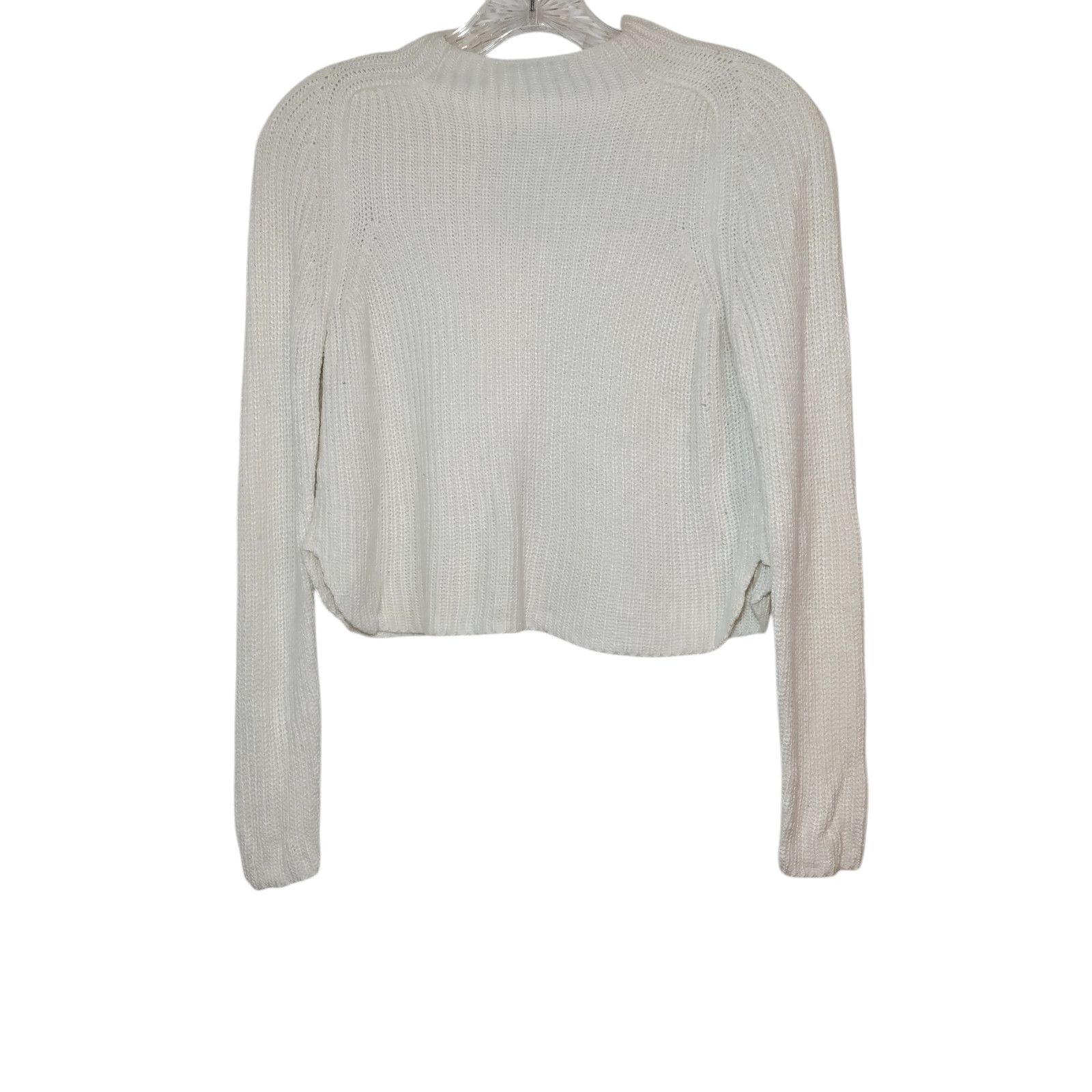 American Apparel American Apparel Sweater Long Sleeves Rib Knit White Small Size S / US 4 / IT 40 - 6 Thumbnail
