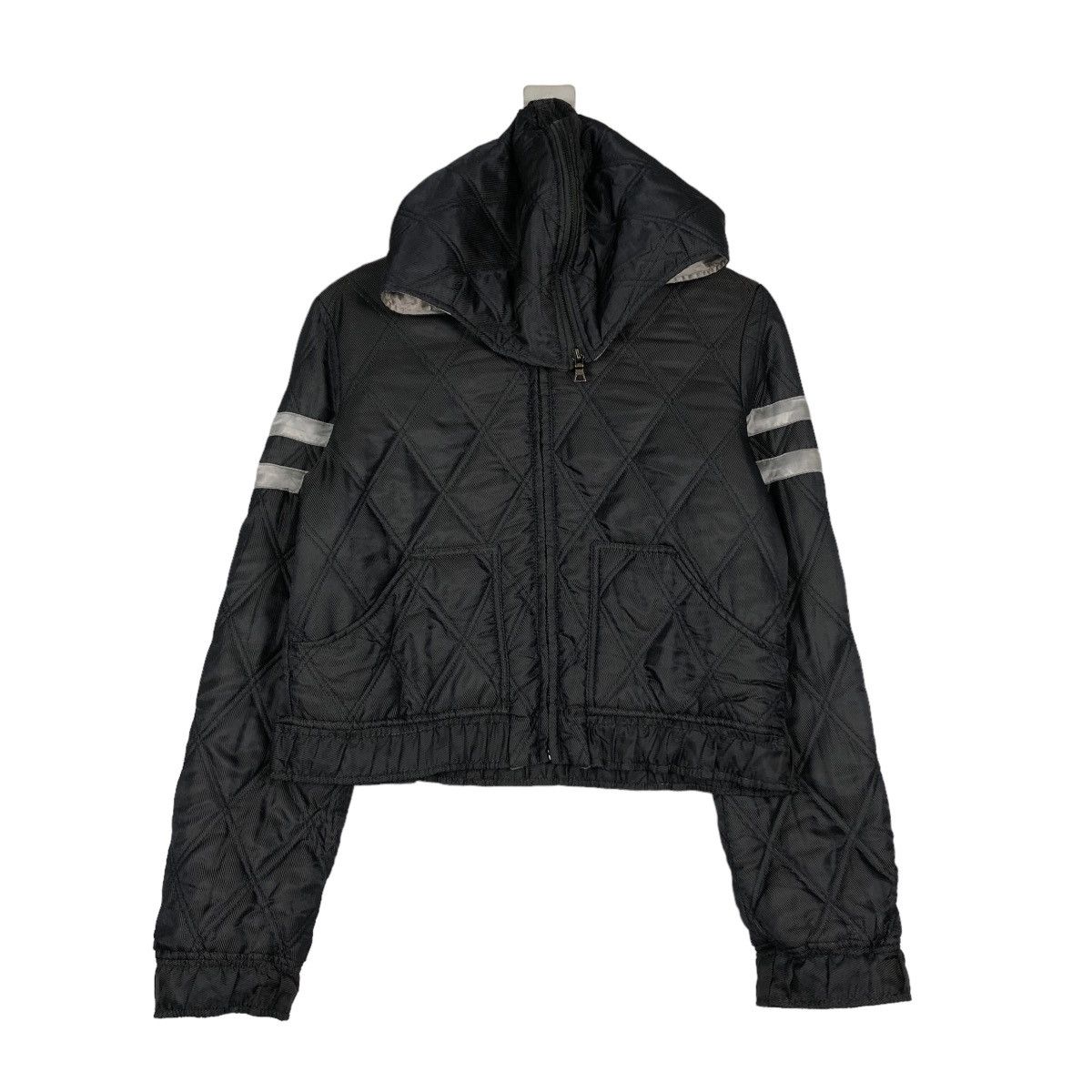 Guess 📌CROPPED QUILTED BIKER JACKET GUESS JEANS Size US XS / EU 42 / 0 - 2 Thumbnail