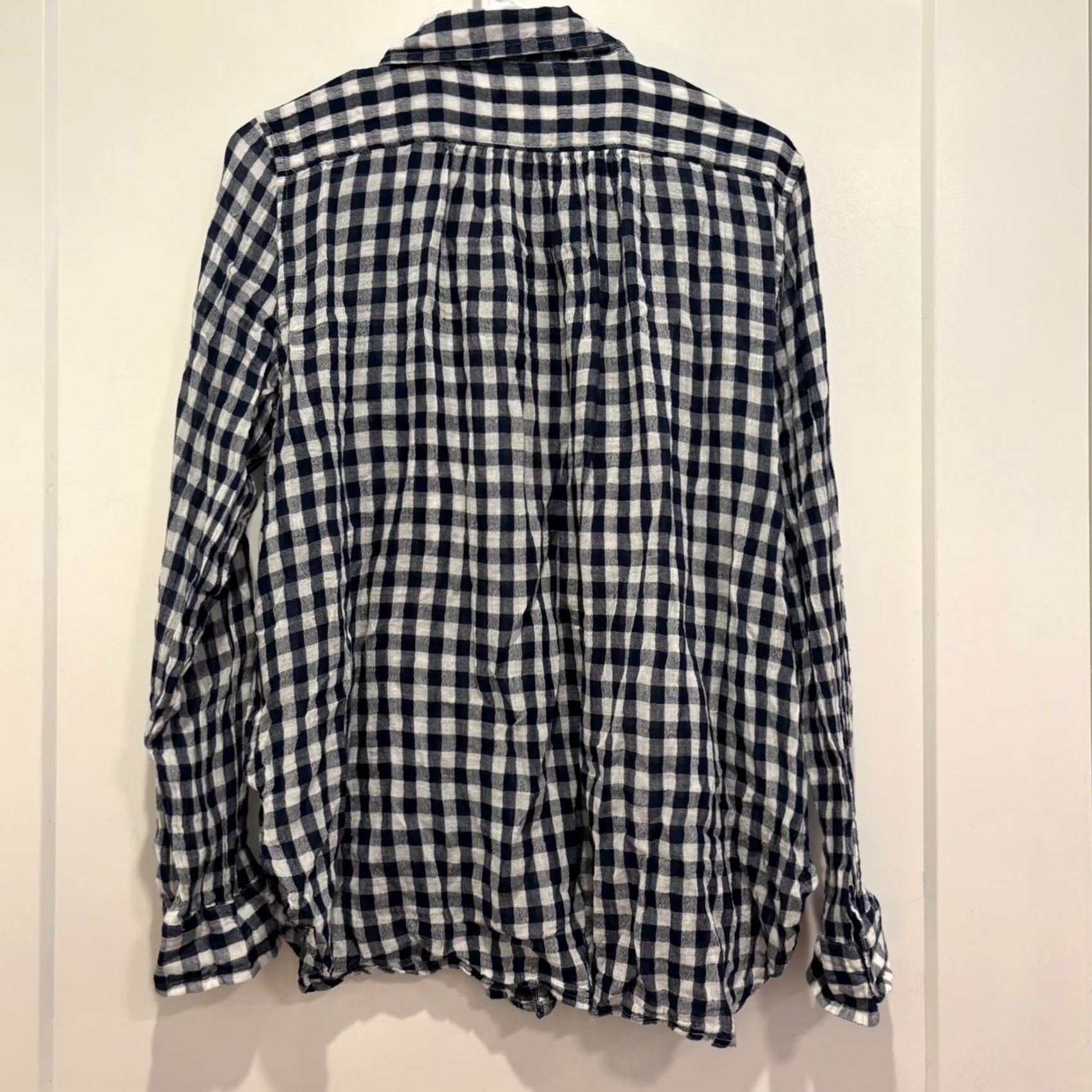Vintage VINTAGE? Denim & Supply Ralph Lauren RL Utility Gingham Button Up Shirt Navy White XL Size US XL / EU 56 / 4 - 3 Thumbnail
