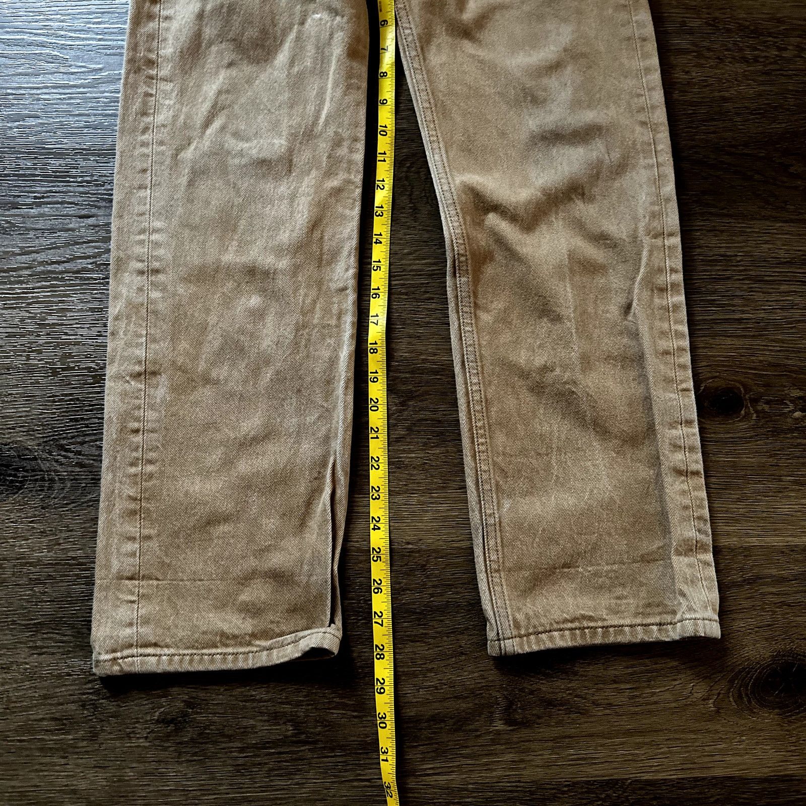 Levi's Levi 501 stone wash Golden Tan Button Fly pant Size US 32 / EU 48 - 4 Thumbnail