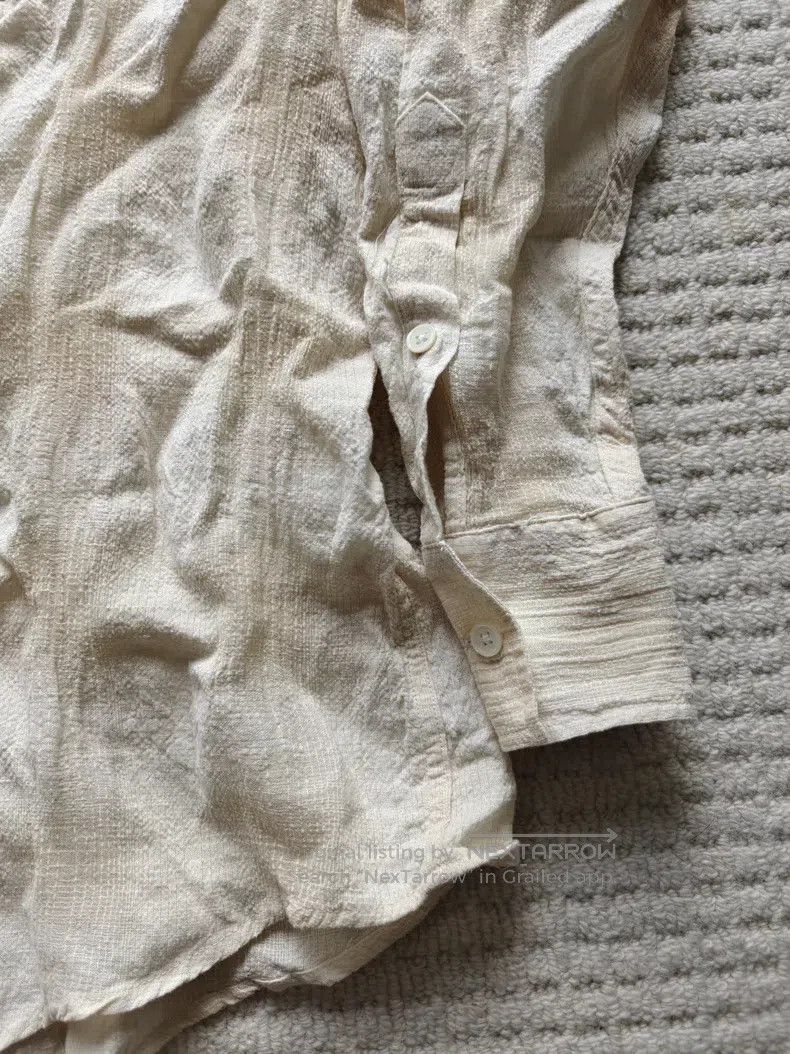 Our Legacy Our Legacy Gingham Bubbles Cotton, Linen Beige Long Sleeve Size US M / EU 48-50 / 2 - 4 Thumbnail