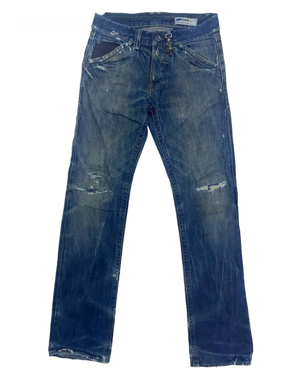 GAS Gas Distressed Denim Selvedge (Z09) waist 32 Size US 32 / EU 48 - 1 Thumbnail