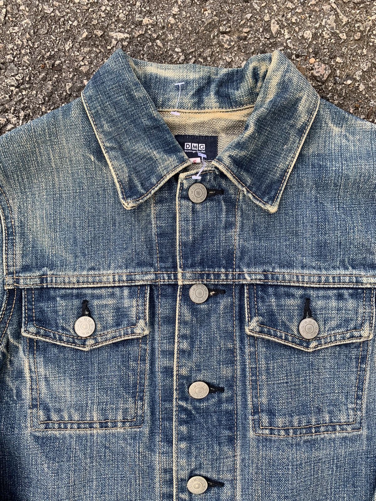 Japanese Brand × OMNIGOD Domingo D.M.G Distressed Denim Jacket Size S / US 4 / IT 40 - 8 Thumbnail