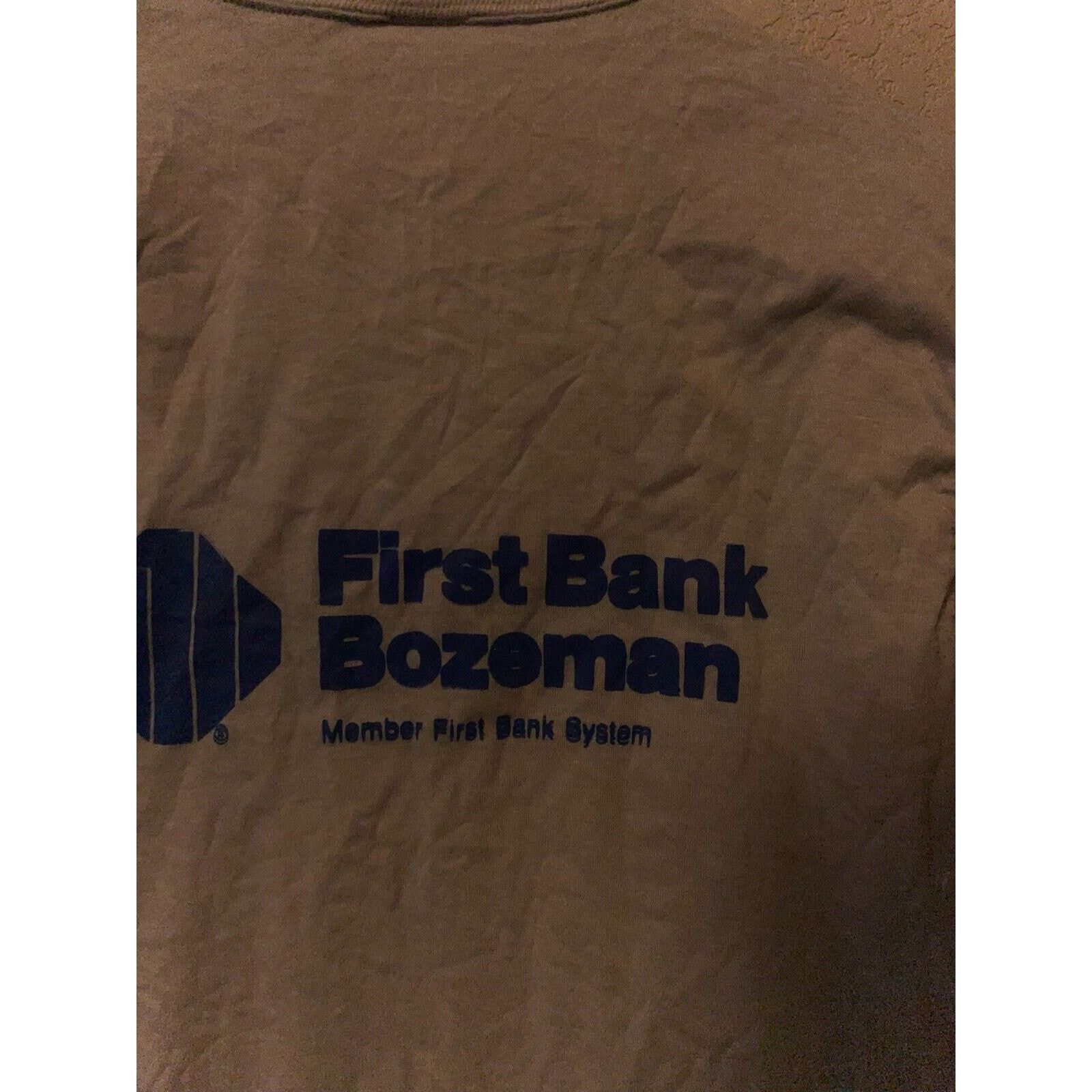 Vintage Vintage First Bank Shirt Gray 70s 80s USA Made Tee M Medium Size US M / EU 48-50 / 2 - 10 Thumbnail