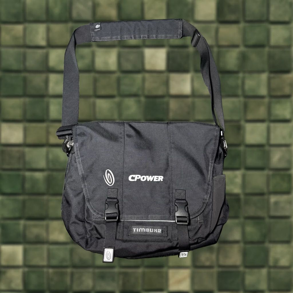 Vintage Timbuk2 Black Medium Messenger Laptop Bag company logo Never Used 17in x 14in Mens Size ONE SIZE - 1 Thumbnail