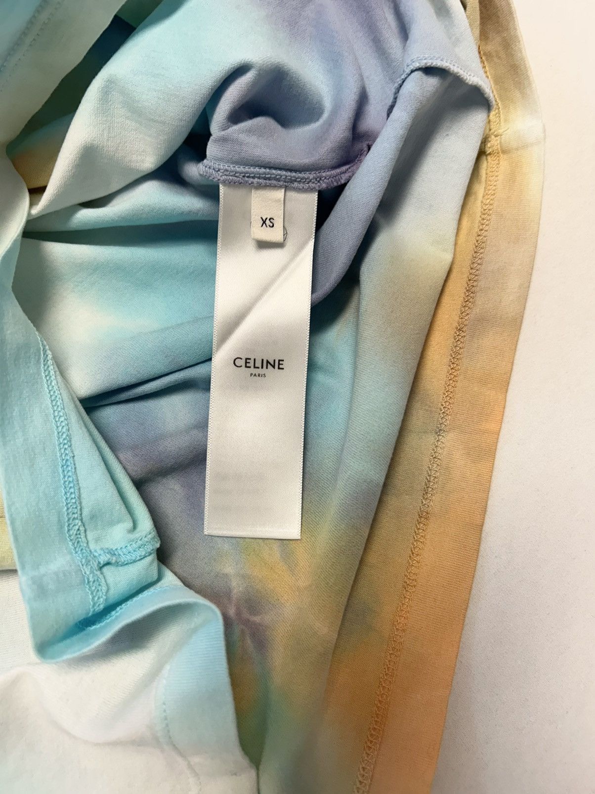 Celine SS2021 Dancing Kid Tie-Dye Stud Logo T-Shirt Size US XS / EU 42 / 0 - 5 Thumbnail