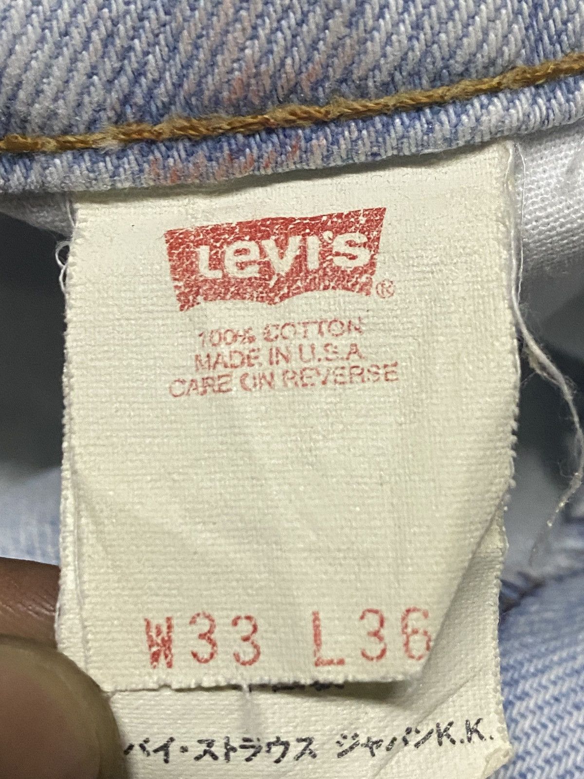 Levi's Vtg Levis 505 90s Grunge Light Wash Distressed Loose Jean Size US 32 / EU 48 - 18 Thumbnail
