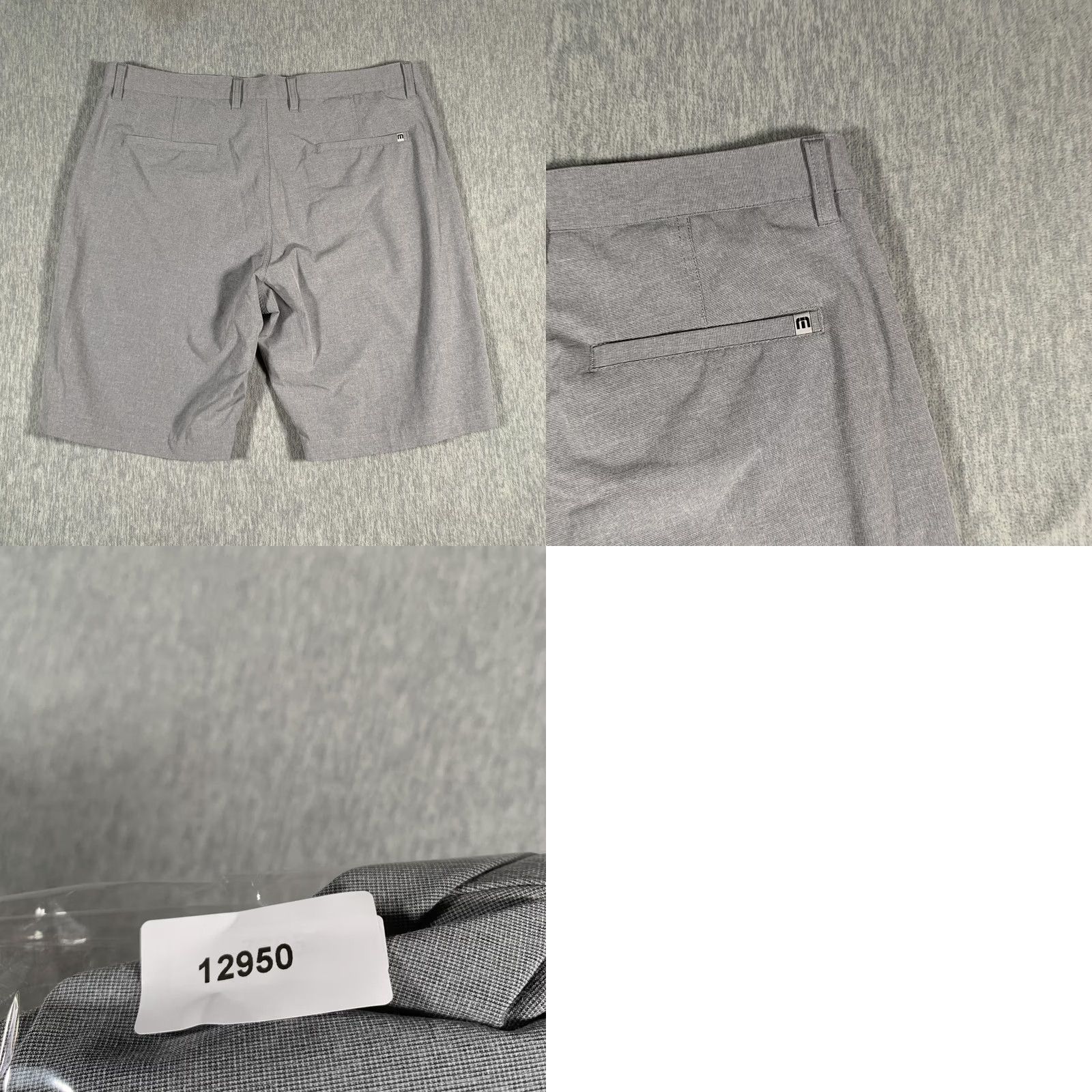 TravisMathew TravisMathew Shorts Mens 38 Gray Golf Chino Stretch Performance Casual Pocketed Front Flat Front Regular Mens Women Size US 38 / EU 54 - 8 Thumbnail