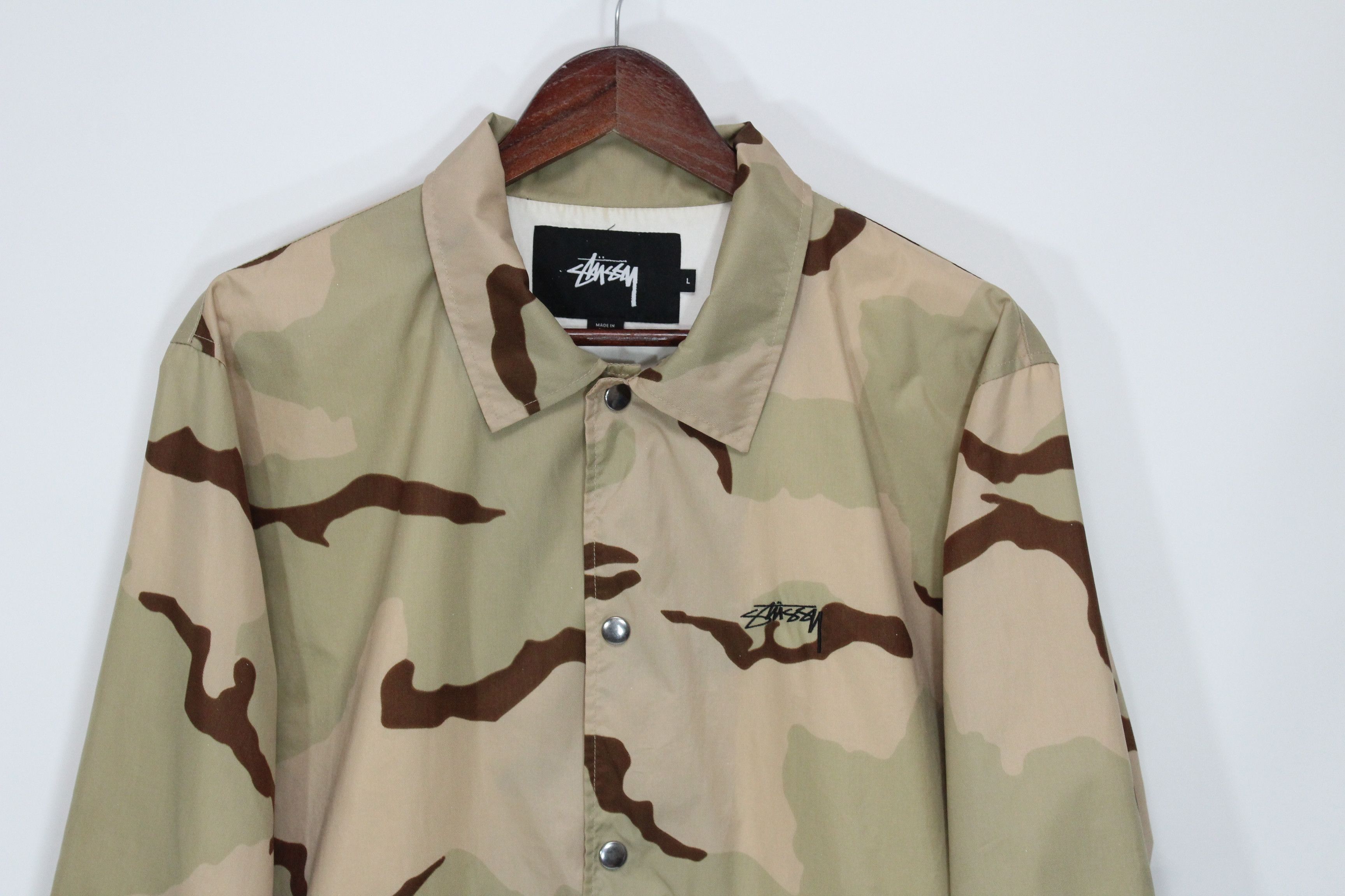 Stussy Stussy Coach Jacket Camo Size L Size US L / EU 52-54 / 3 - 3 Thumbnail