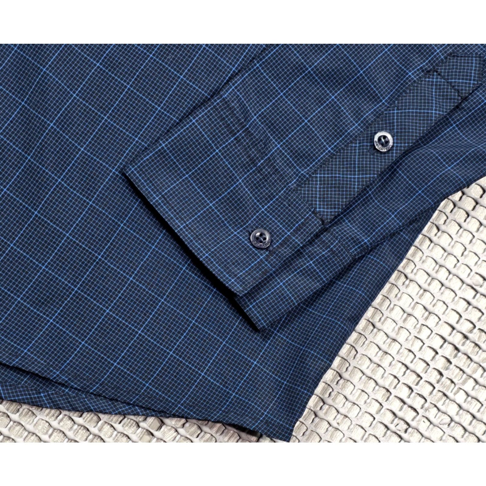 Salomon Salomon Shirt M Button-Up Long Sleeve Blue Check Outdoor Performance Shirt Size US M / EU 48-50 / 2 - 6 Thumbnail