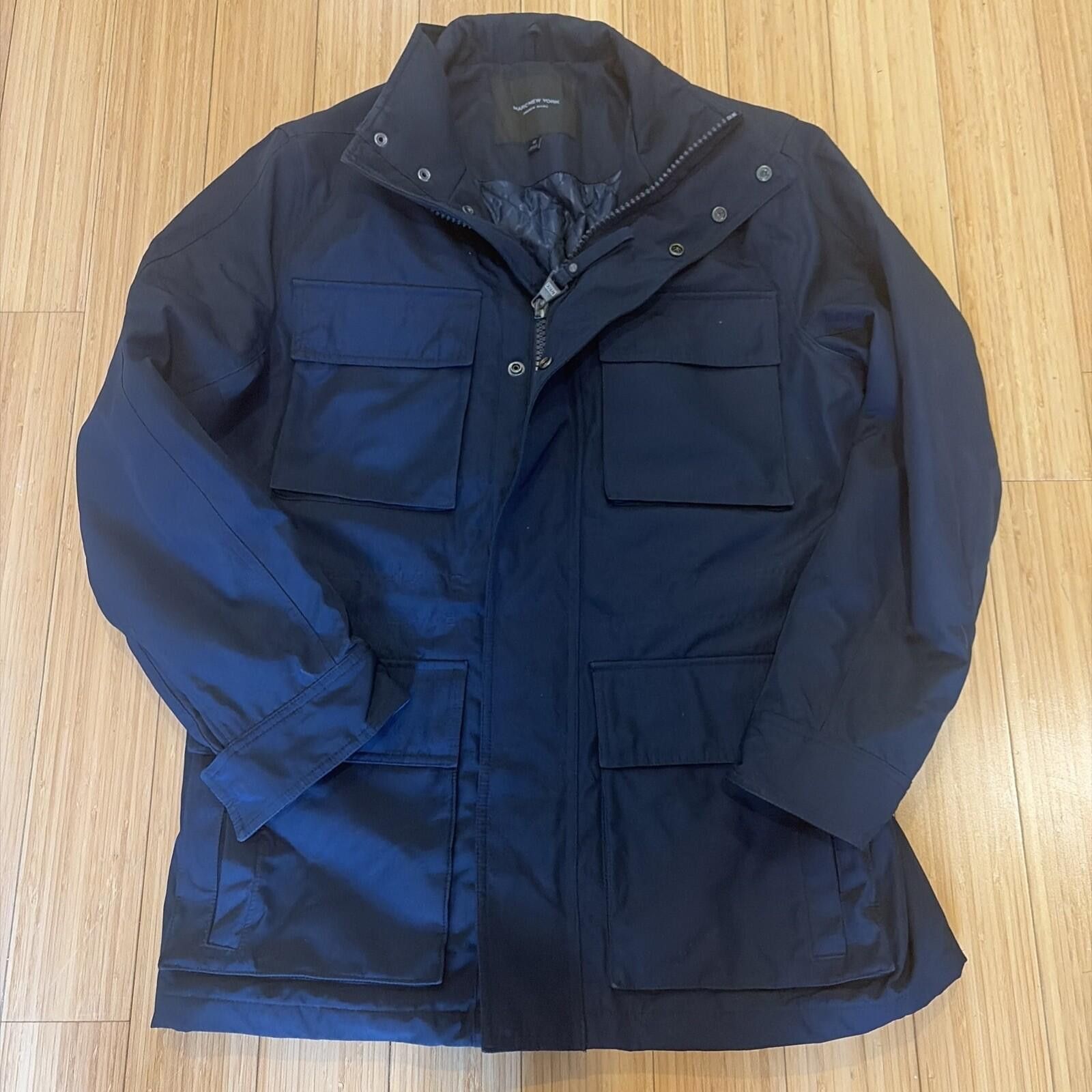 Andrew Marc Marc New York Andrew Marc Navy Blue Field Jacket Size US M / EU 48-50 / 2 - 2 Thumbnail