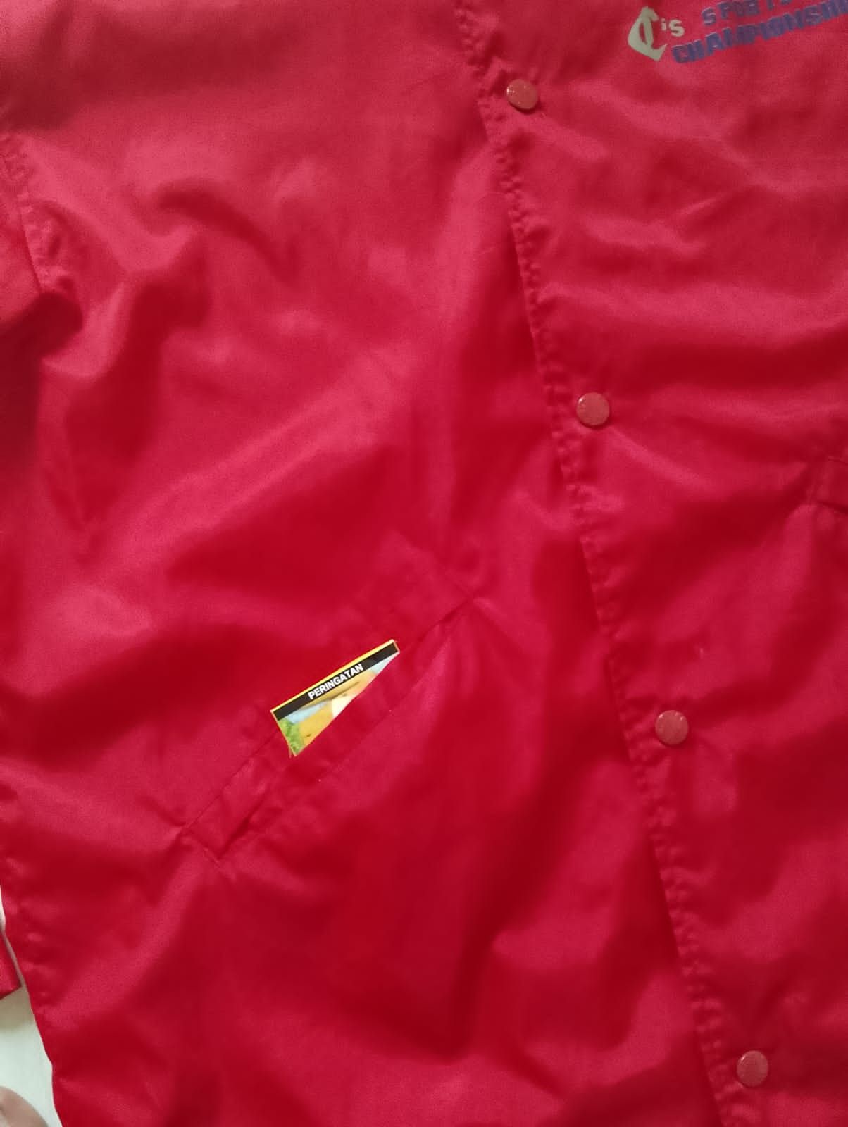 Vintage Cubic Measure Vintage Red Windbreaker/Raincoat Size US XL / EU 56 / 4 - 4 Thumbnail