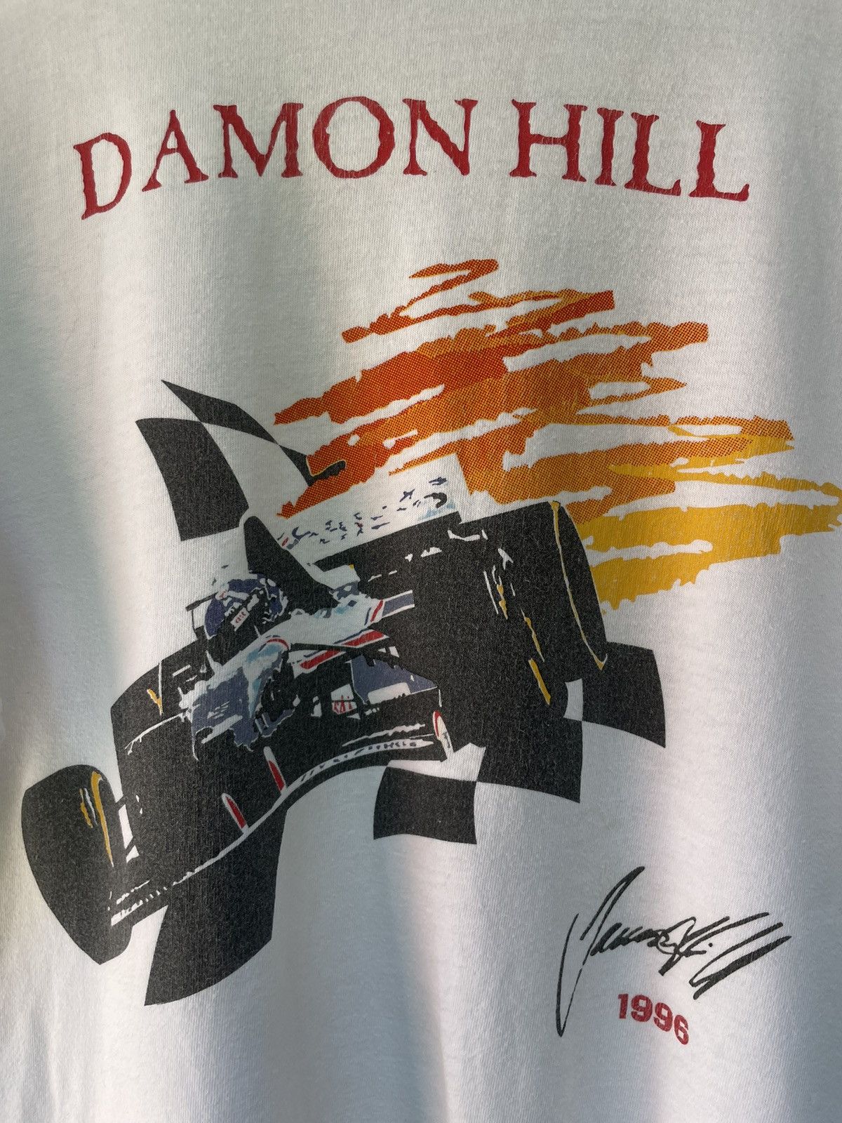 Formula 1 Vintage Damon Hill 1996 World Tour Formula 1 T-Shirt RARE Size US XL / EU 56 / 4 - 7 Thumbnail