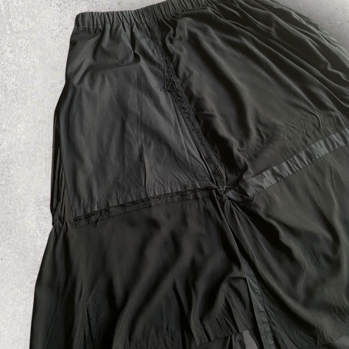 Yohji Yamamoto Ground Y SS18 Rayon Patchwork Skirt Size 28" / US 6 / IT 42 - 3 Thumbnail