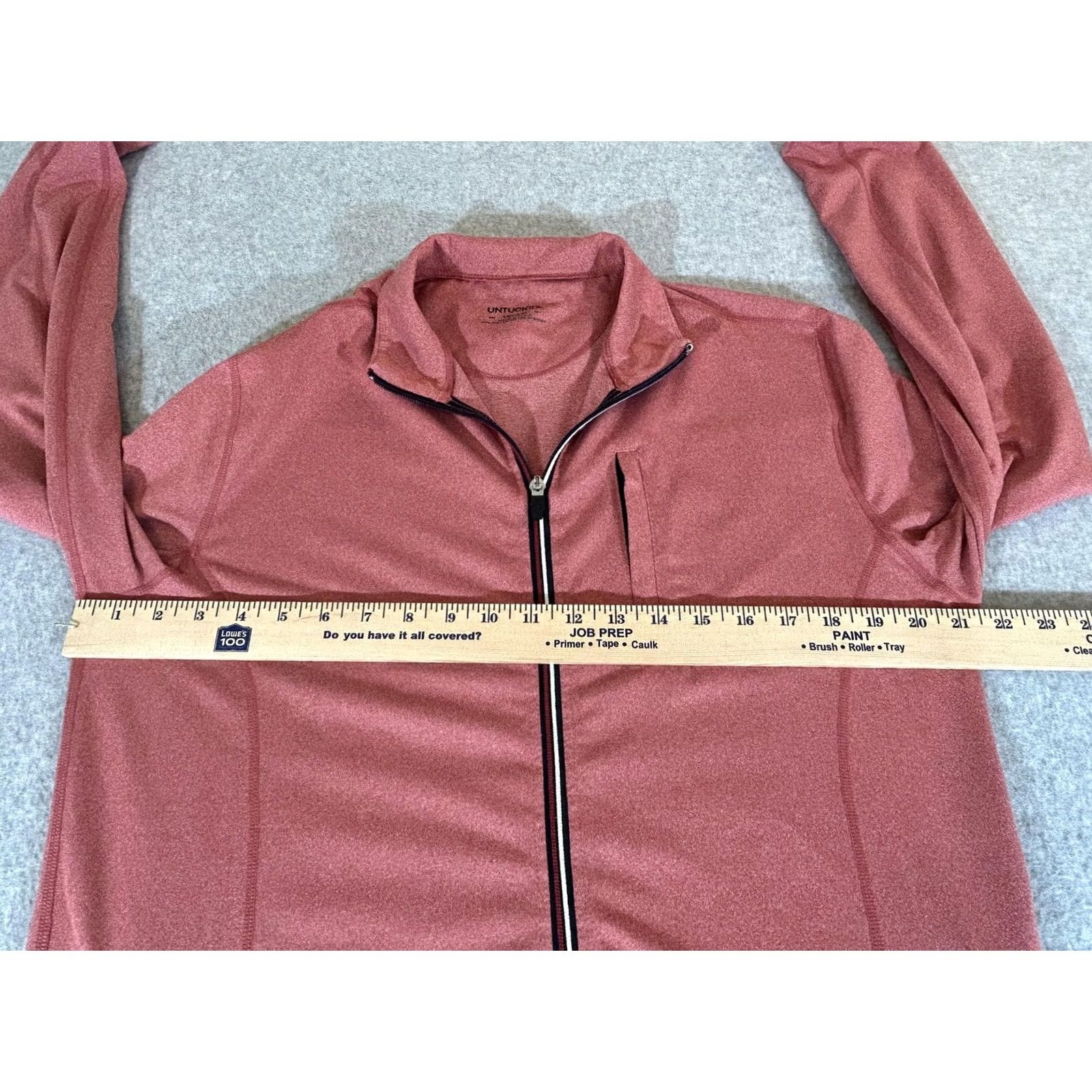 UNTUCKit UNTUCKit Mens Jacket M Red Track Zip Lightweight Performance Casual Stretch Full Zip Size US M / EU 48-50 / 2 - 3 Thumbnail
