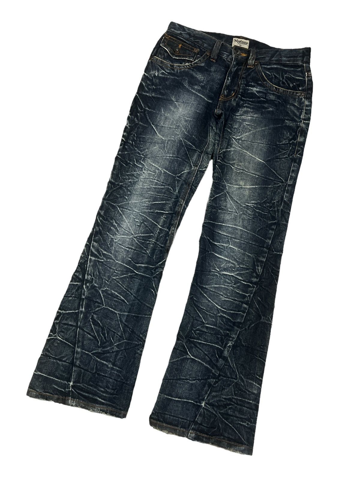 FLARED🔥NYLAUS DISTRESSED DENIM PANT
