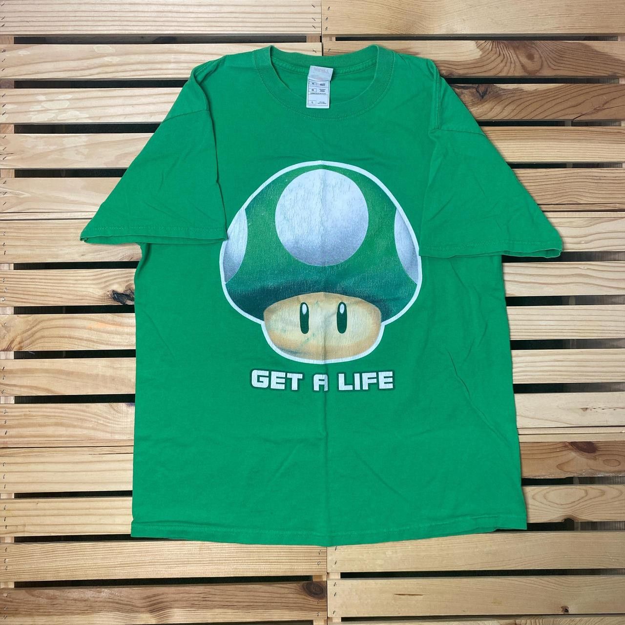 Fruit Of The Loom Vintage Super Mario Bros. Green Video Game Tee Size Large Size US L / EU 52-54 / 3 - 1 Thumbnail