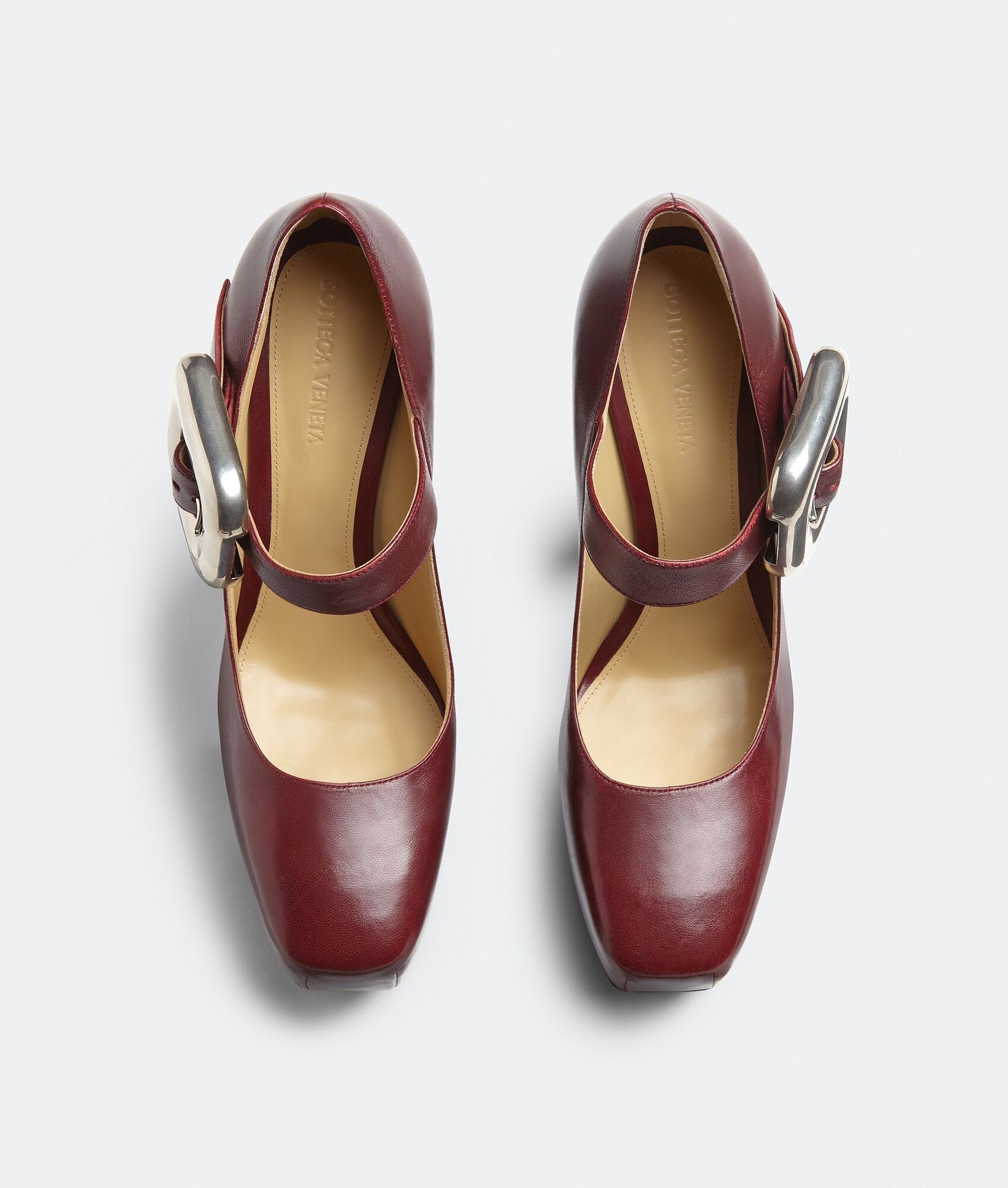 Bottega Veneta o1n1vont1024 Mostra Mary-Jane Pumps in Cherry Size US 6 / IT 36 - 3 Thumbnail
