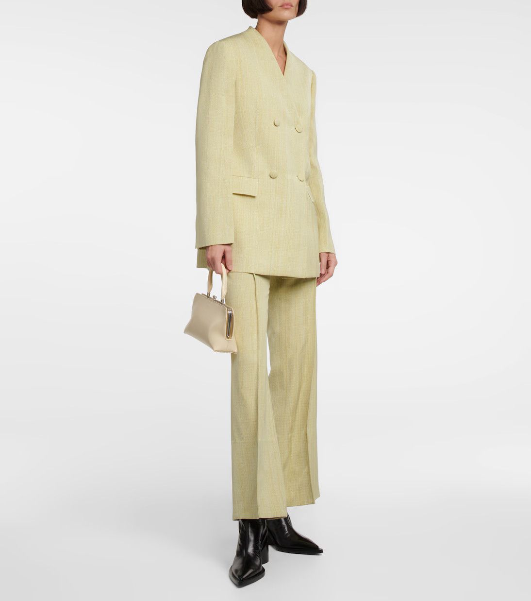 Jil Sander o1y0925 Blazer in Light Green Size XS / US 0-2 / IT 36-38 - 2 Thumbnail