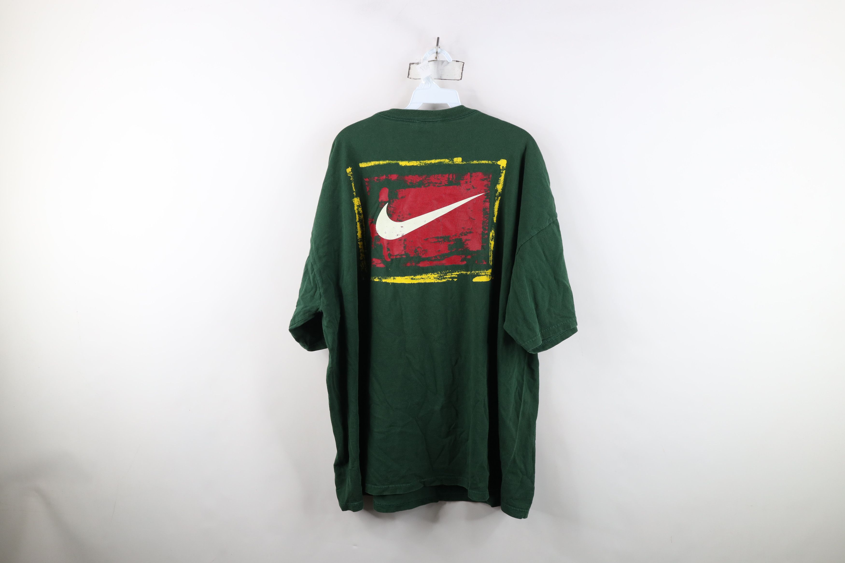 Nike Vintage 90s Nike Spell Travis Scott Big Swoosh T-Shirt USA Size US XXL / EU 58 / 5 - 11 Thumbnail