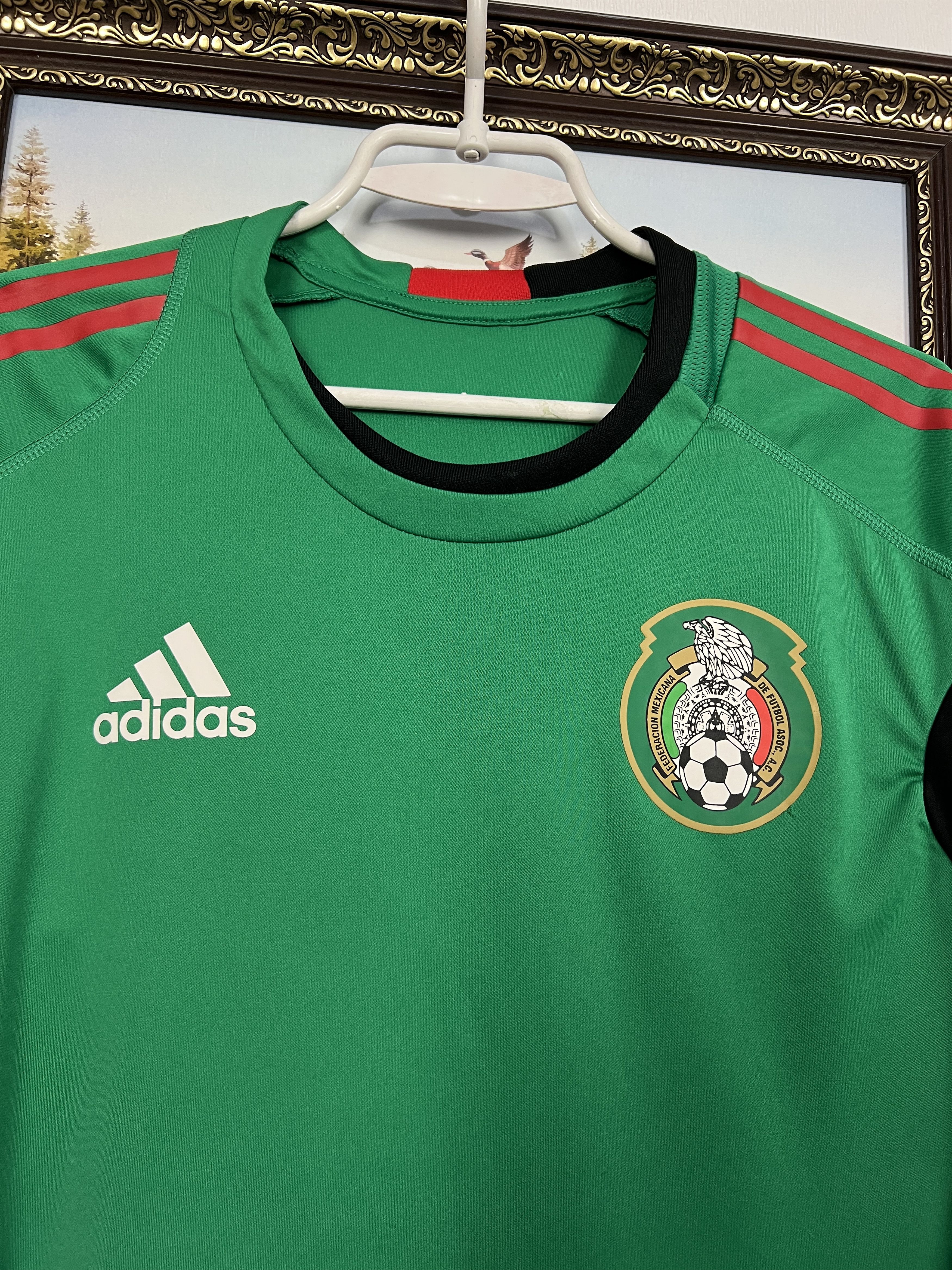 Adidas Mexico Train Football Shirt Formation Player Soccer Jersey Size US L / EU 52-54 / 3 - 3 Thumbnail