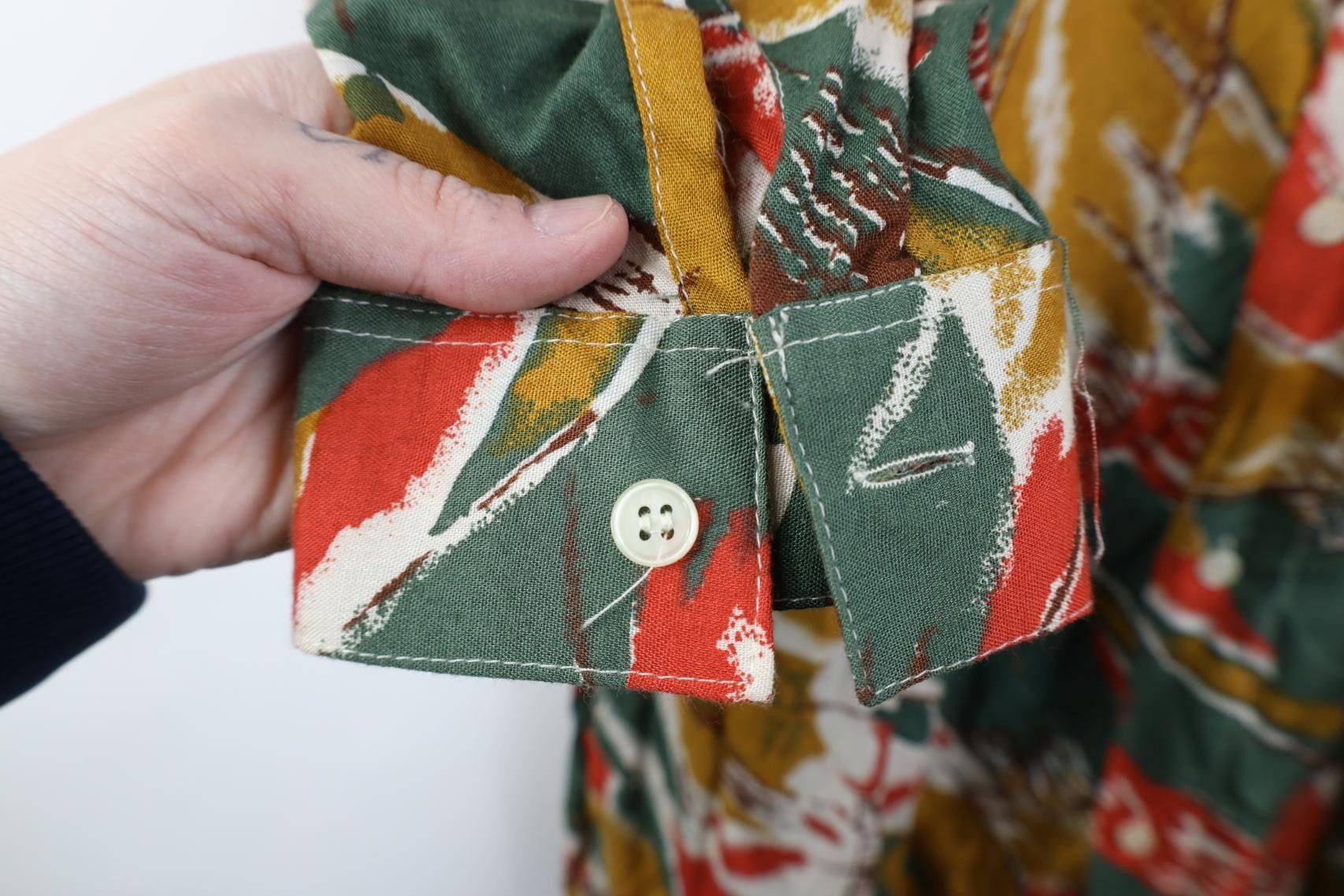 Vintage Deadstock Vintage 90s Streetwear Gabardine Button Shirt Size US L / EU 52-54 / 3 - 8 Thumbnail