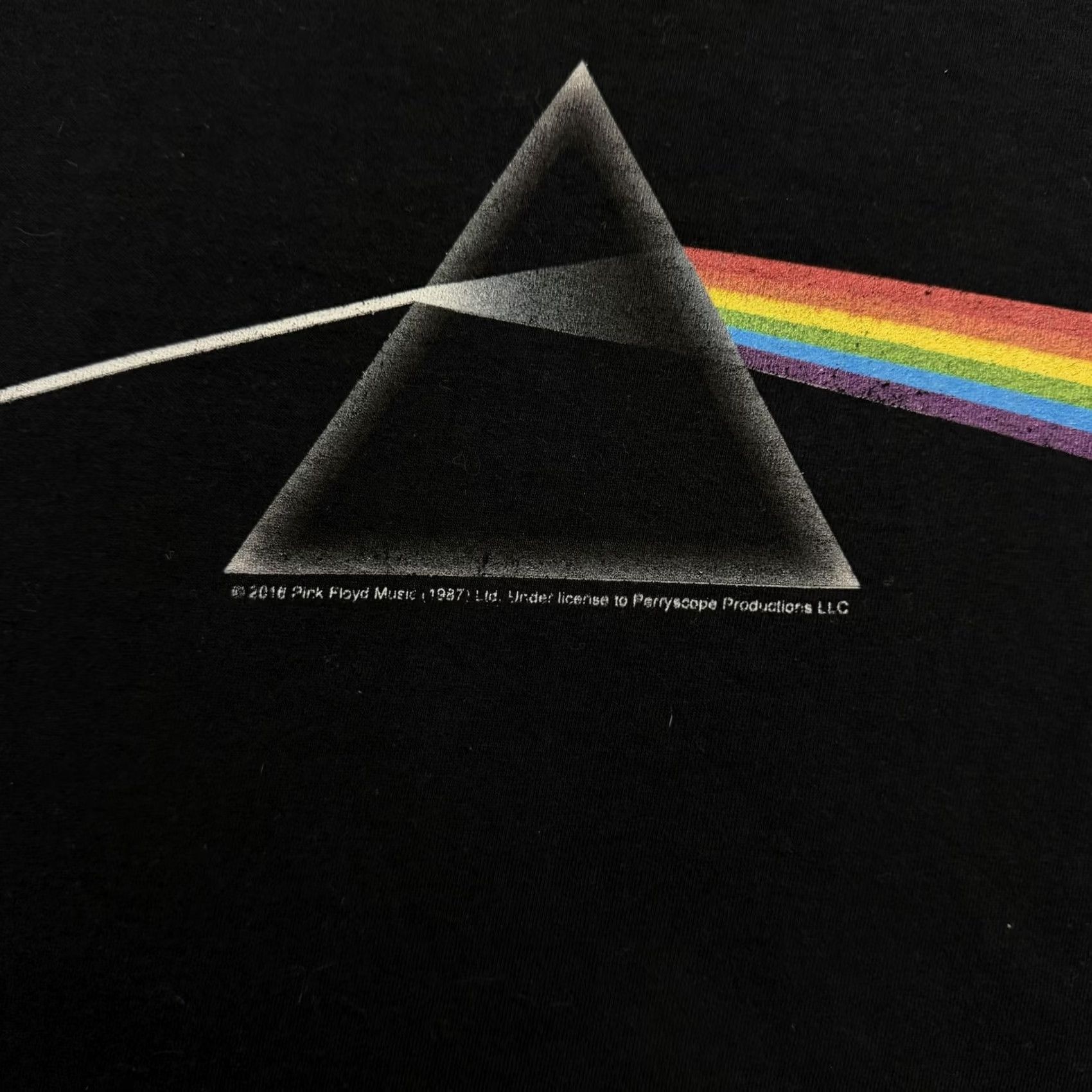 Vintage VINTAGE Pink Floyd Dark Side Of The Moon Shirt Mens Large Black Prism Graphic Band Tee Size US L / EU 52-54 / 3 - 3 Thumbnail