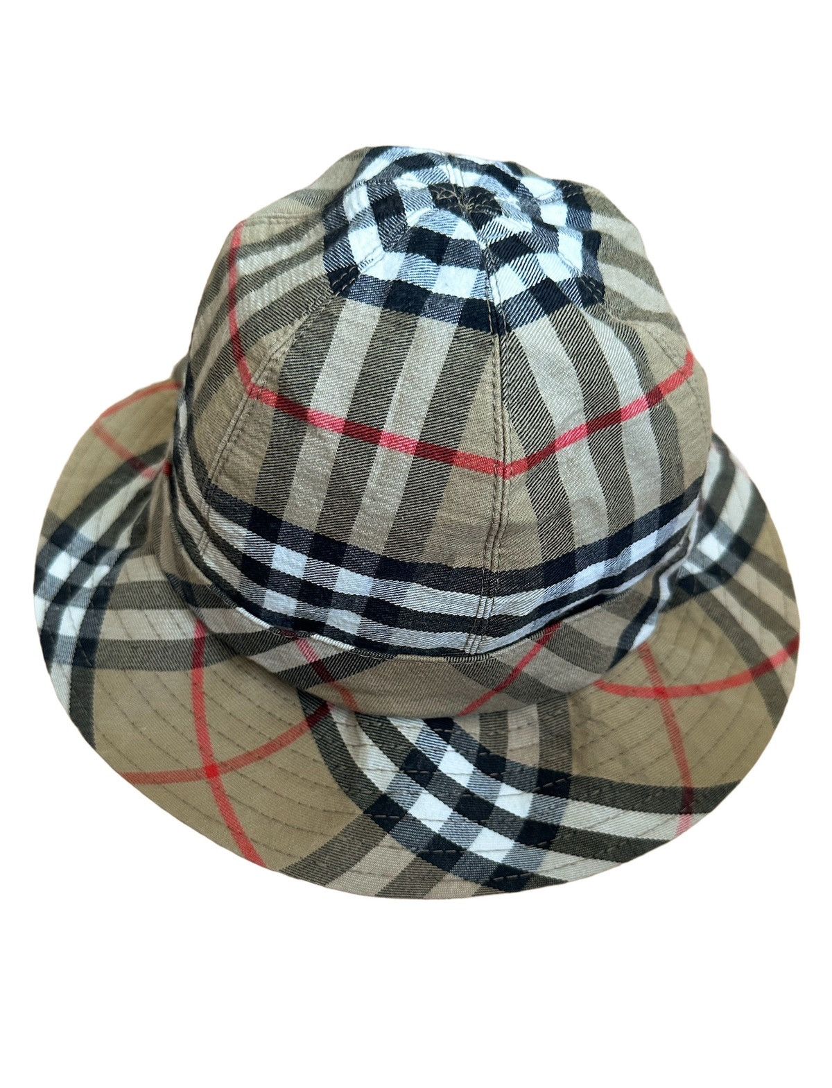 Burberry Vintage Burberrys Nova Check 90s Beige Reversible Bucket Hat Size ONE SIZE - 1 Thumbnail