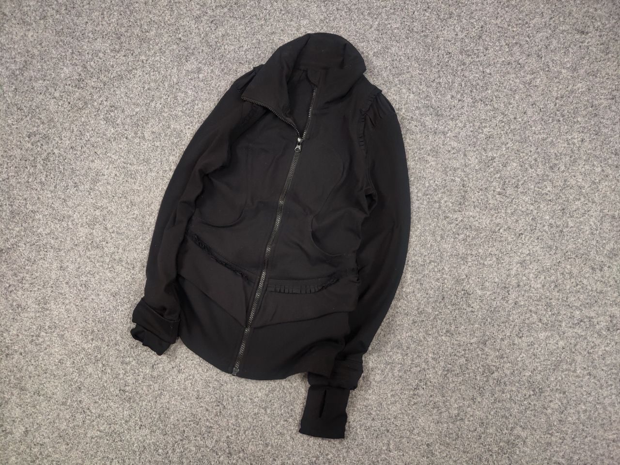 Lululemon Lululemon Stretch Black Braids High neck Zip Front Jacket Size M / US 6-8 / IT 42-44 - 4 Thumbnail
