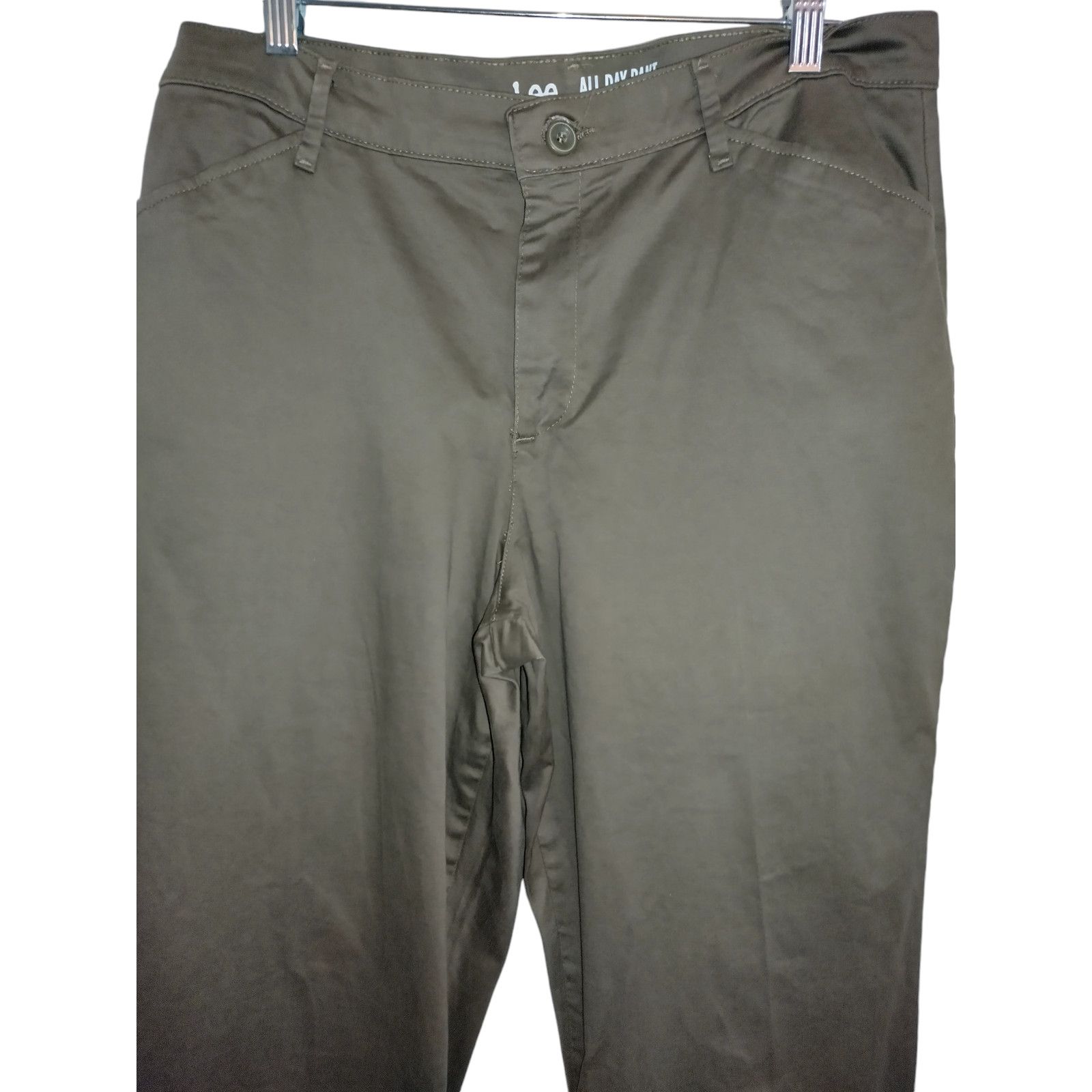 Lee Lee Mens All Day Pant Straight Leg Fit Pants Tan Size 14 Size US 27 - 2 Thumbnail
