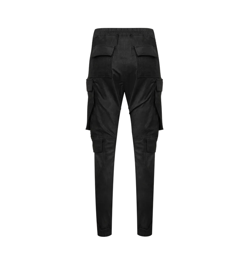 Rick Owens o1h1sh11225 Mastodon Megacargo Pant in Black Size 28" / US 6 / IT 42 - 2 Thumbnail