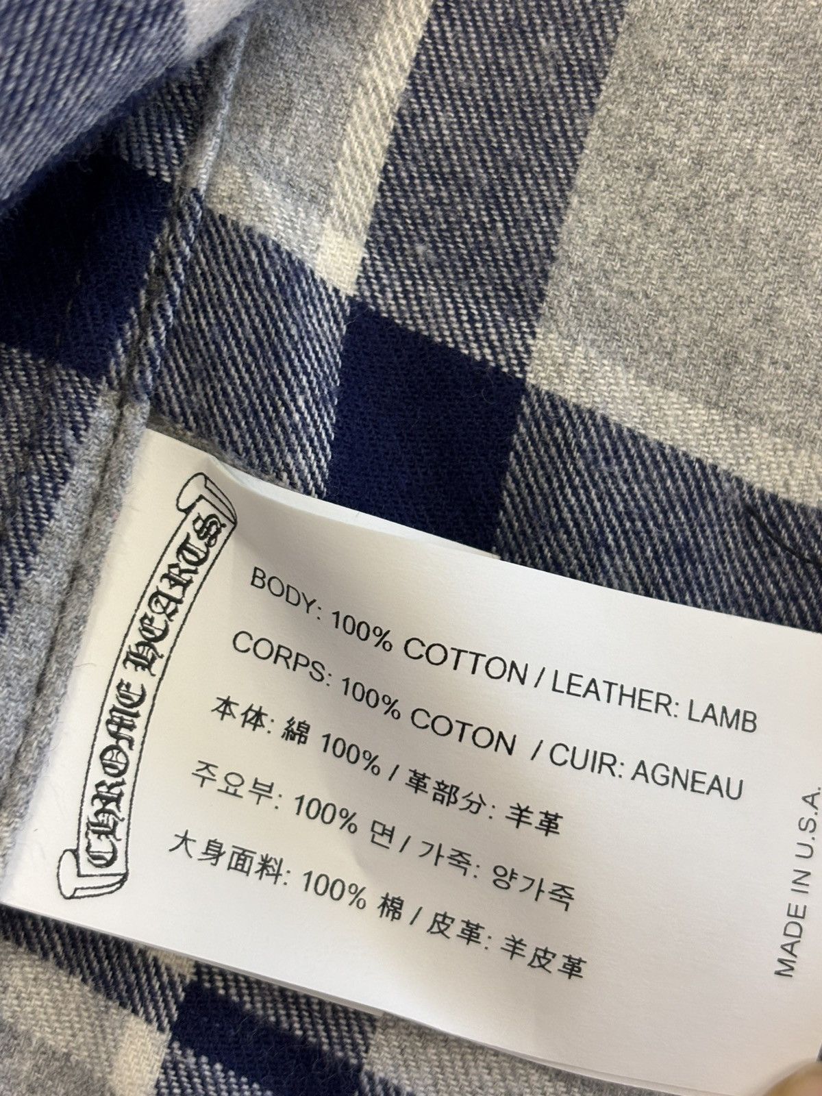 Chrome Hearts Chrome hearts cross patches flannel shirt Size US M / EU 48-50 / 2 - 8 Thumbnail