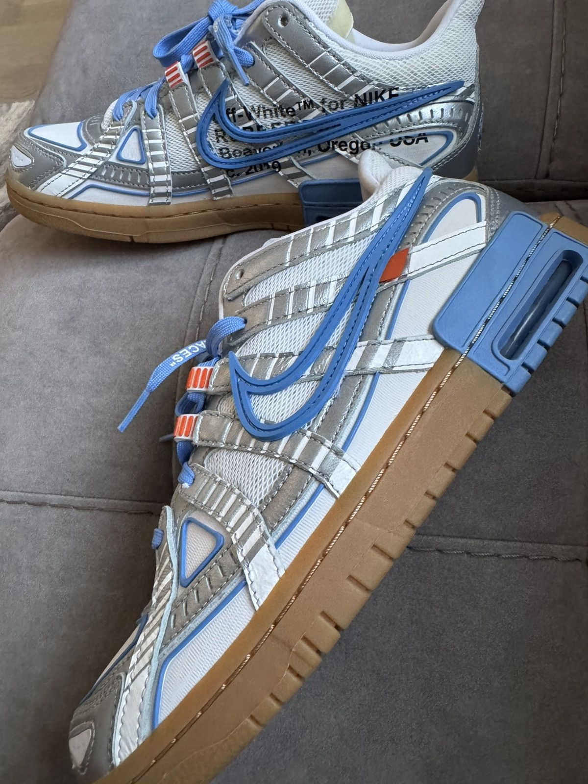 Off-White NIKE X OFF-WHITE DUNK UNC sz US9 UK8 only tried on see phot Size US 9 / EU 42 - 22 Thumbnail