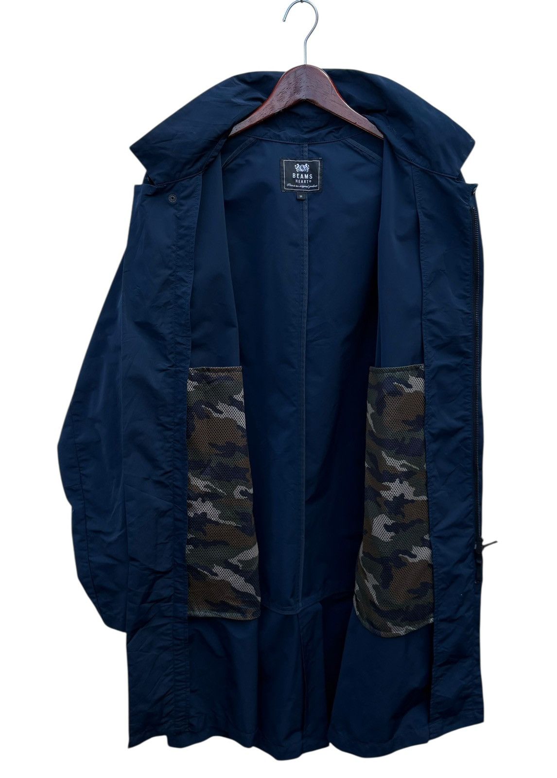 Beams Japan Beam’s Hearts Windbreaker Hoodie Long Jacket Size US M / EU 48-50 / 2 - 1 Thumbnail