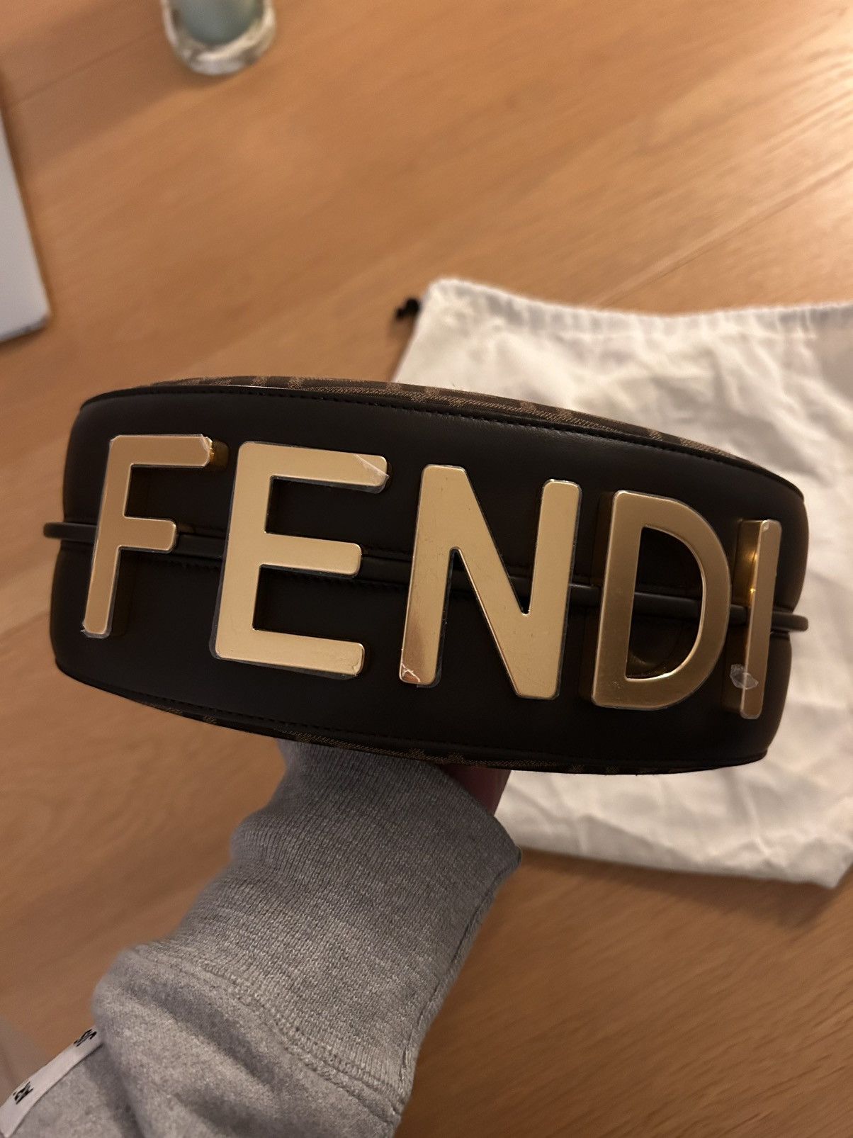 Fendi Fendigraphy Logo Hobo Bag Size ONE SIZE - 7 Thumbnail