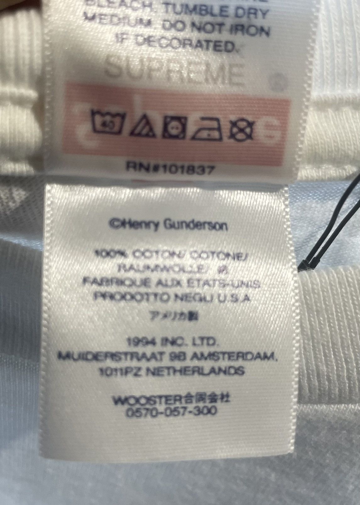 Supreme Supreme Children Tee White Size US XXL / EU 58 / 5 - 5 Thumbnail