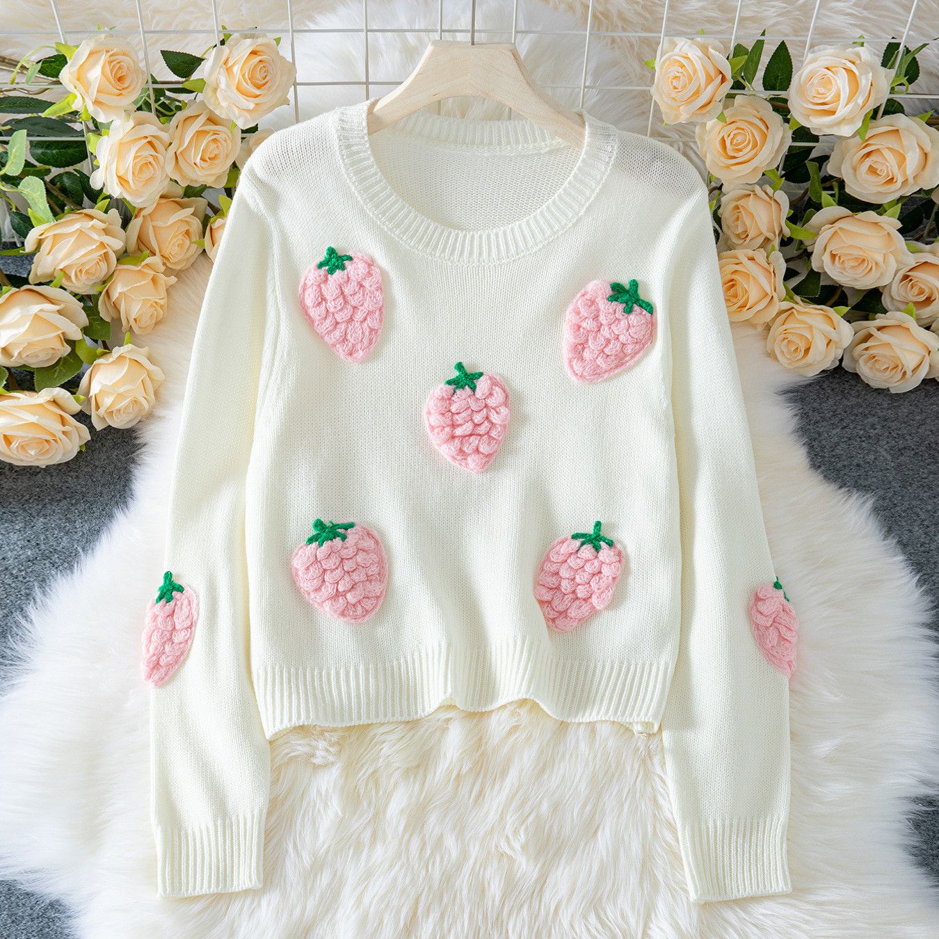 Other Women's Elegant Long-sleeved Sweater Beige Size M / US 6-8 / IT 42-44 - 6 Thumbnail