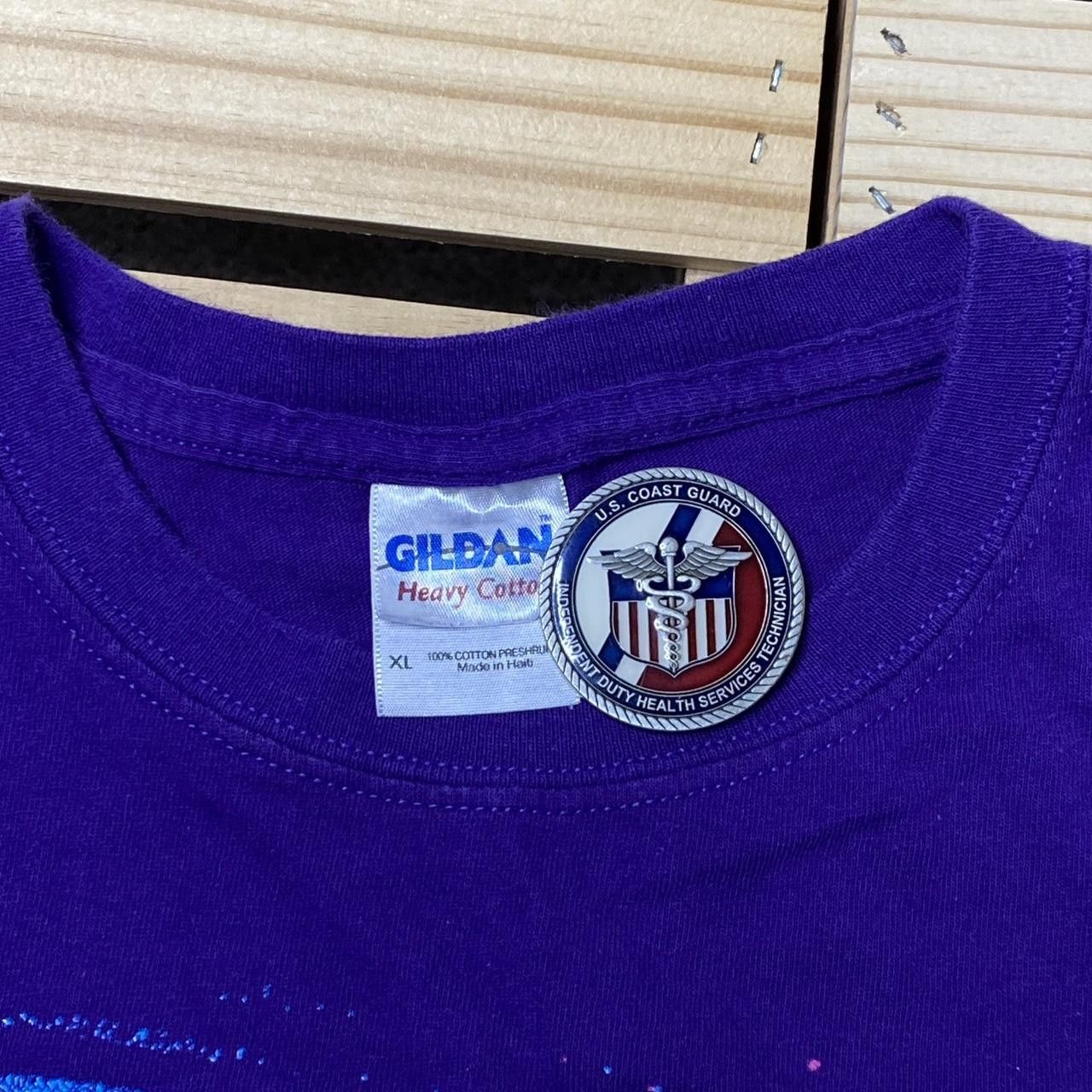 Gildan Hebrews 12:2 Purple Y2K Jesus Tee Size XL Size US XL / EU 56 / 4 - 3 Thumbnail