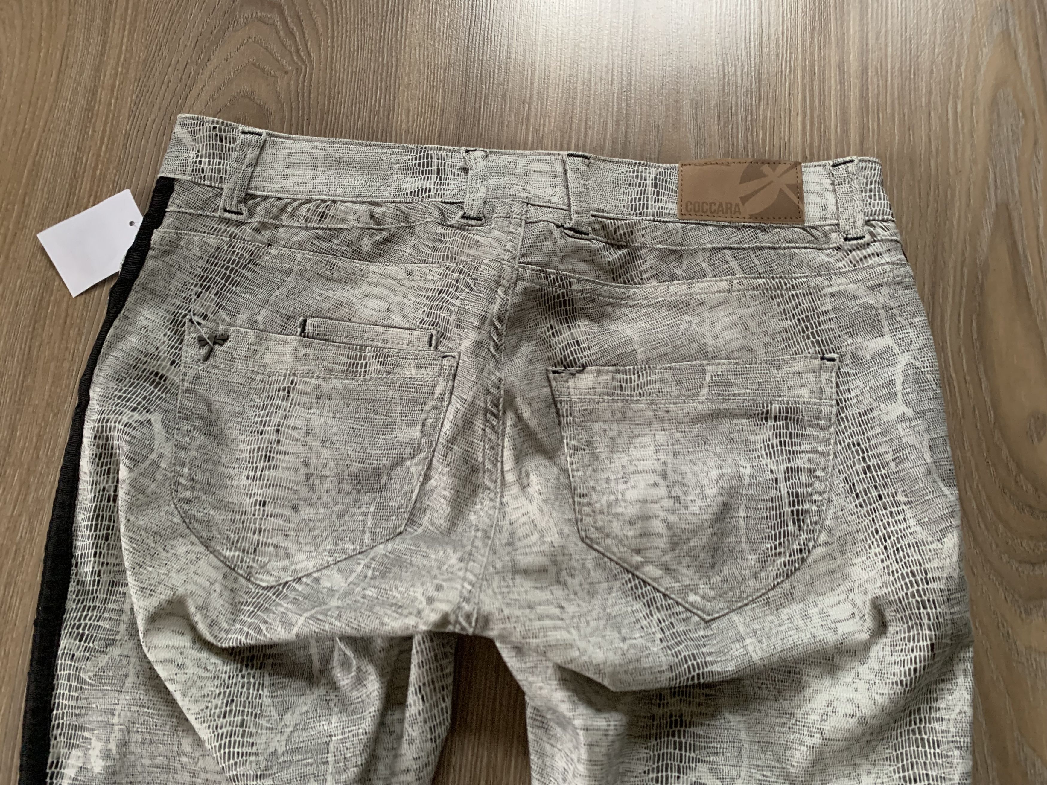 Denime × Designer Coccara Animal Print Jeans Piton Reptile Size 31" - 6 Thumbnail