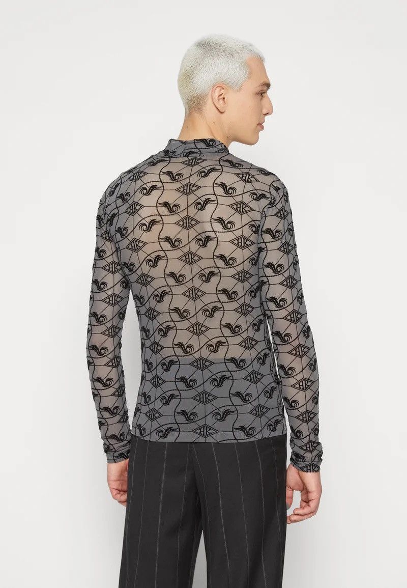 Han Kjobenhavn !DS! SS23 Han Kjobenhavn Monogram Mesh Grey Turtleneck Size US S / EU 44-46 / 1 - 6 Thumbnail