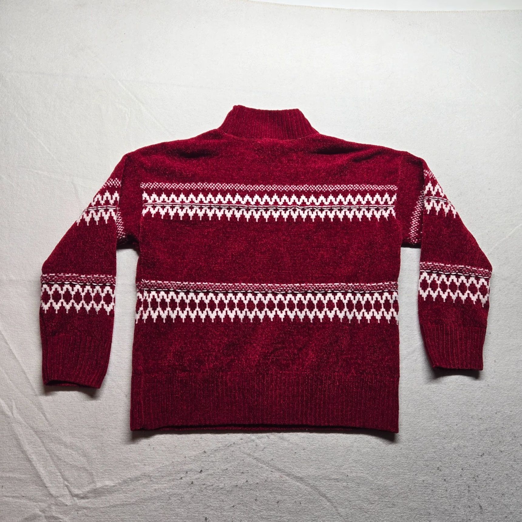 Christian Siriano Christian Siriano Sweater Long Sleeve Pullover Womens Large Red Mock Neck Winter Casual Pullover Womens Size L / US 10 / IT 46 - 7 Thumbnail