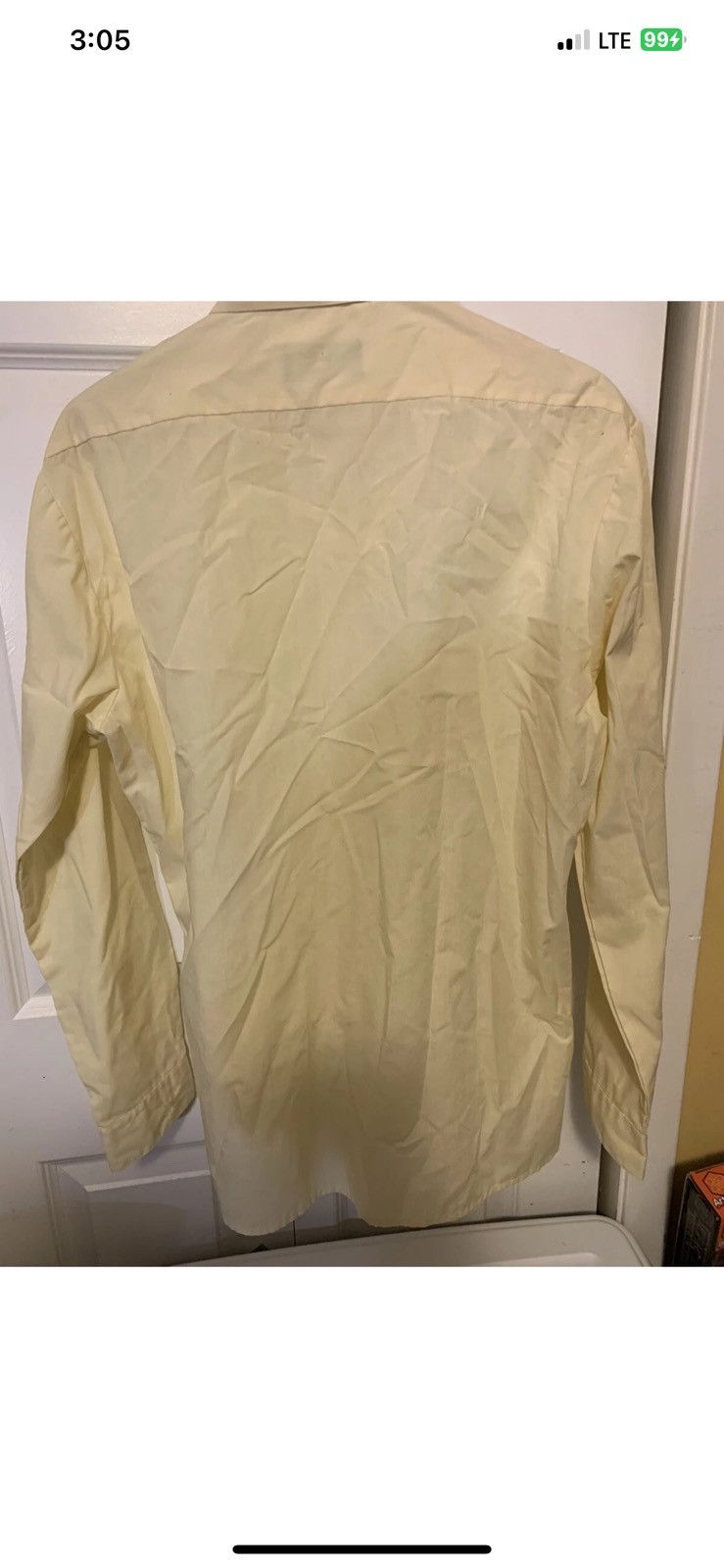 Other Sergio Valente mens sz L yellow button shirt Size US L / EU 52-54 / 3 - 7 Thumbnail