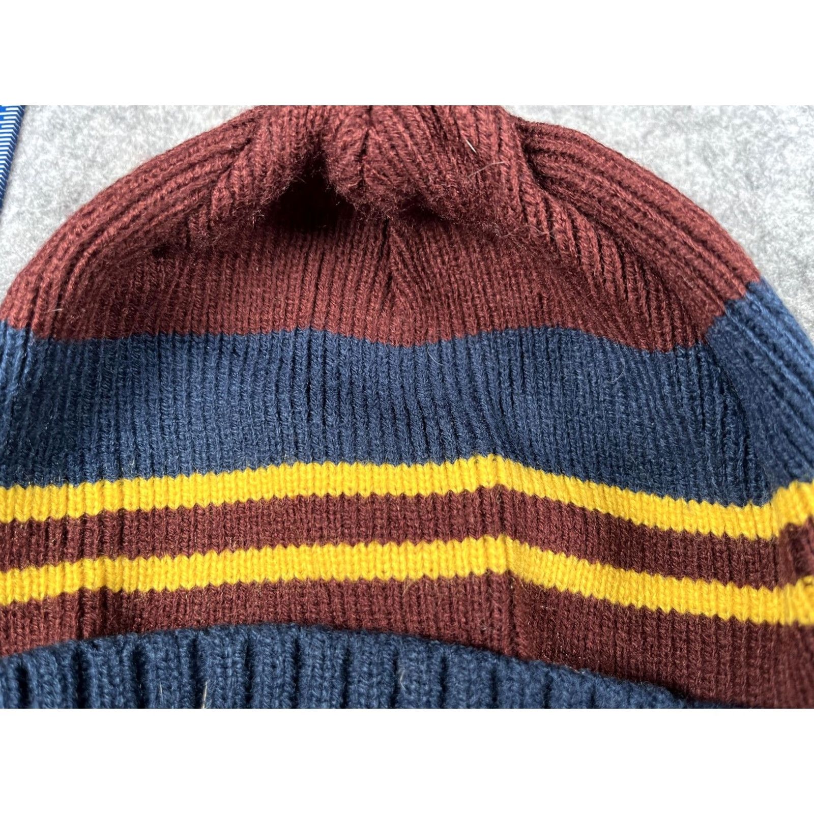 Sperry Sperry Beanie Mens One Size Multicolor Striped Knit Nautical Winter Hat Size ONE SIZE - 3 Thumbnail
