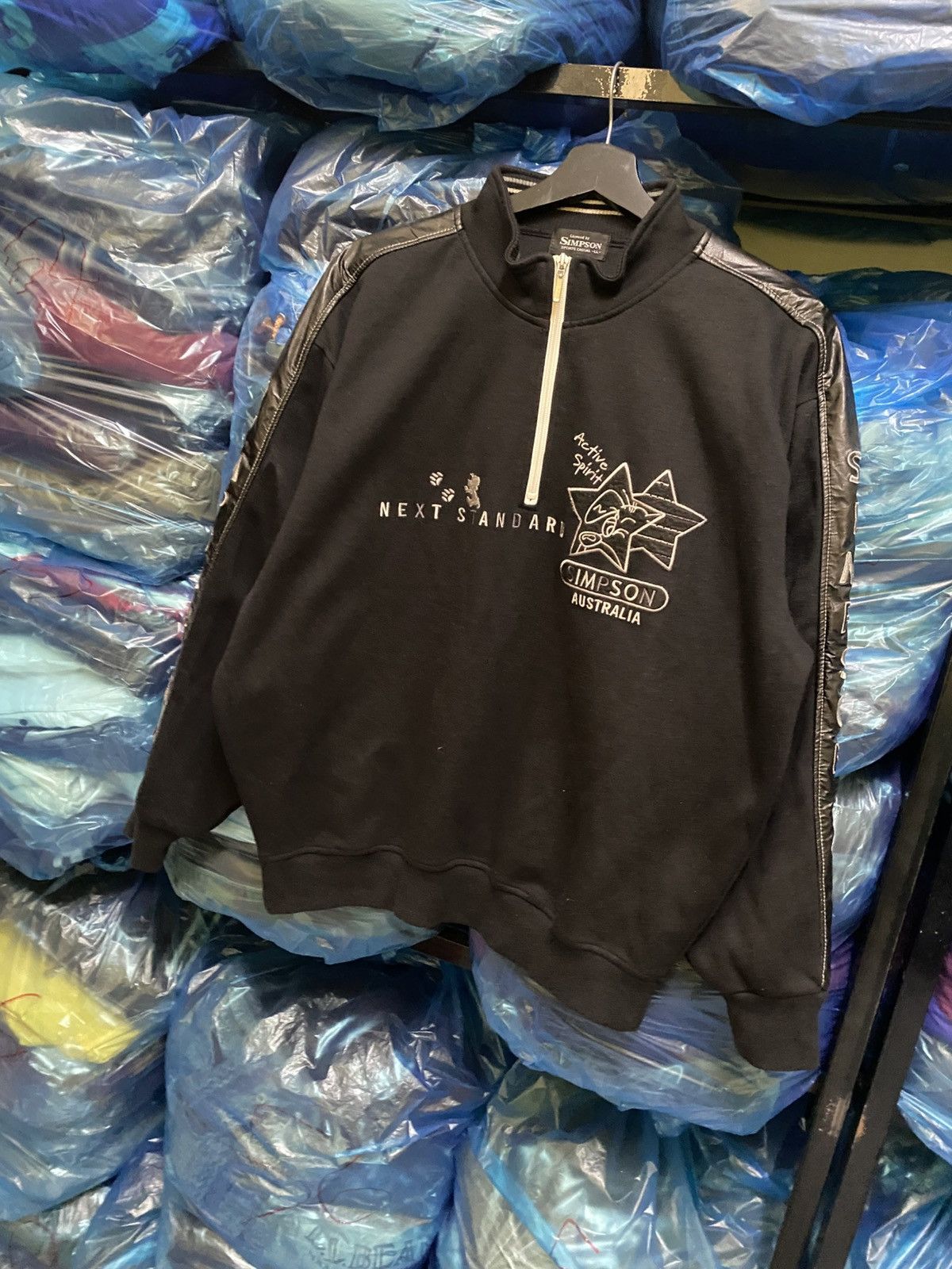 Other VINTAGE SIMPSON 1/2 ZIPPER SWEATSHIRT Size US L / EU 52-54 / 3 - 2 Thumbnail