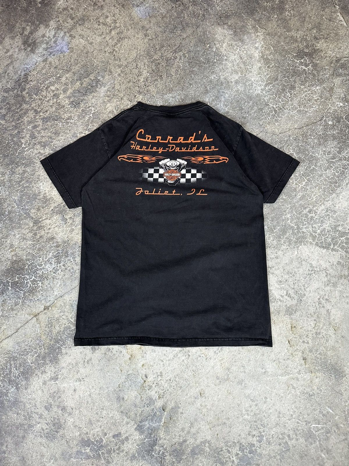 Harley Davidson × Vintage Vintage Thrashed Harley Davidson Tee Size US L / EU 52-54 / 3 - 4 Thumbnail