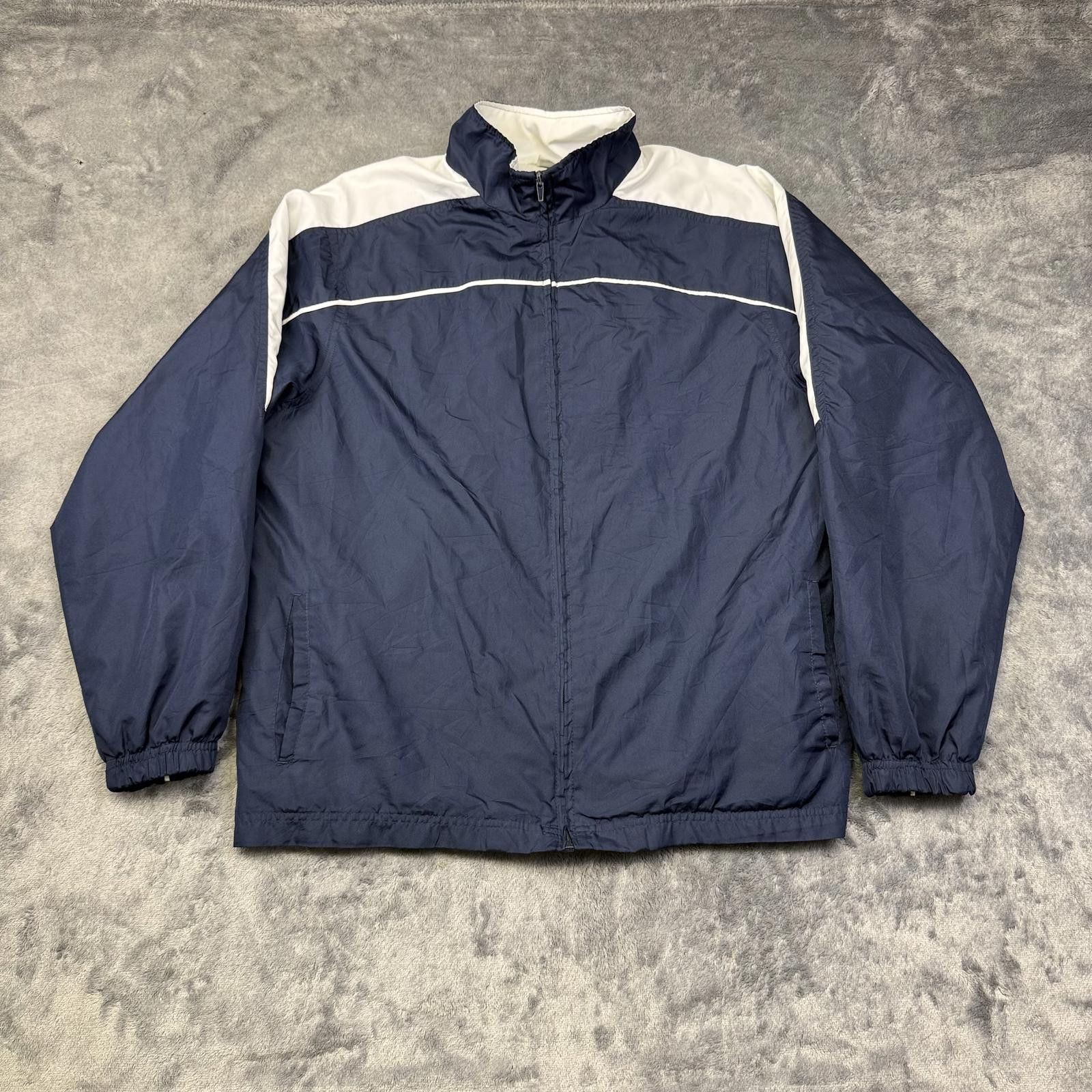 Hombre Nino Vintage Style Athletic Works Blue Track Jacket Size US L / EU 52-54 / 3 - 1 Thumbnail