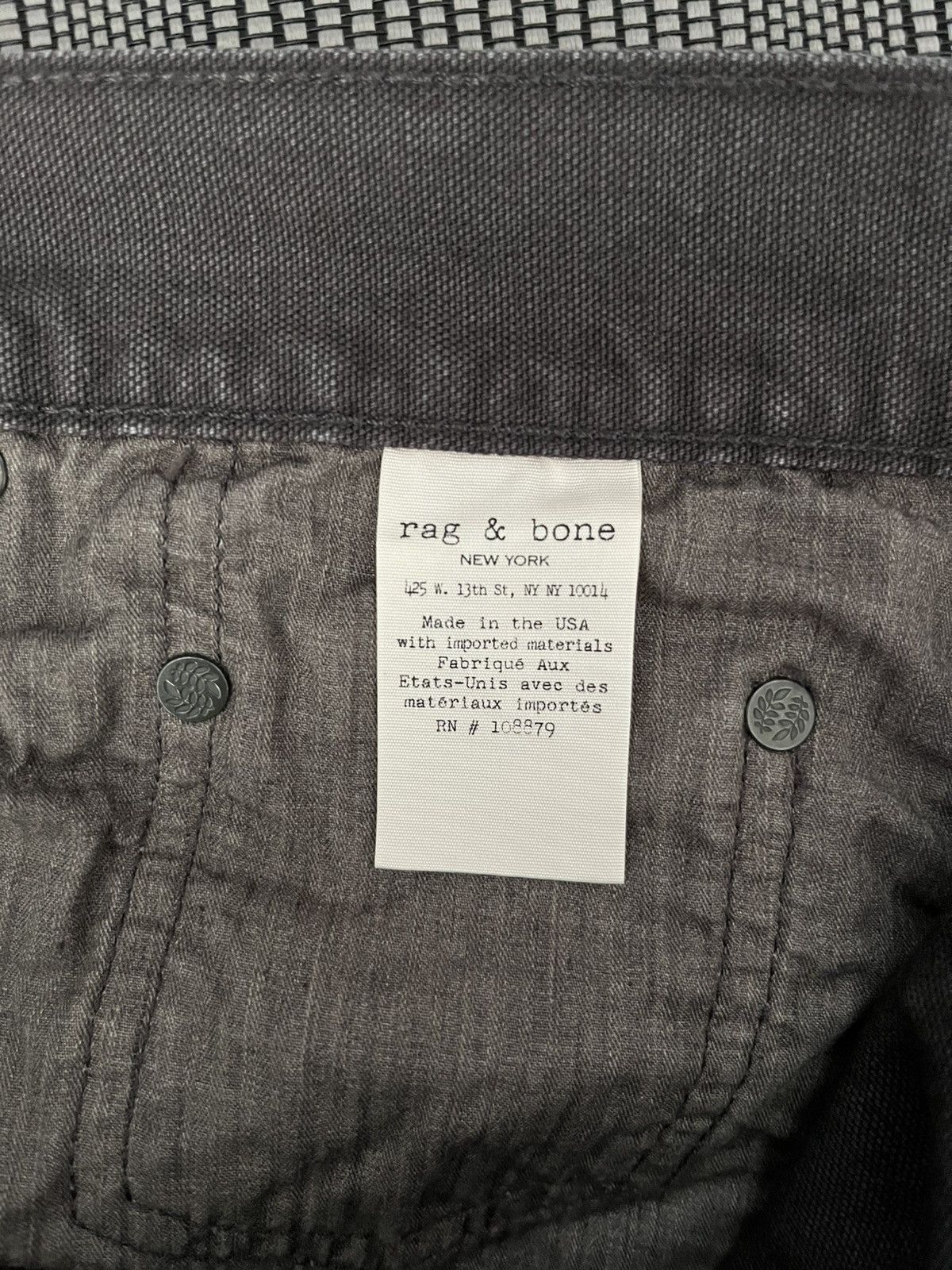 Rag & Bone Charcoal Jeans Size US 36 / EU 52 - 4 Thumbnail