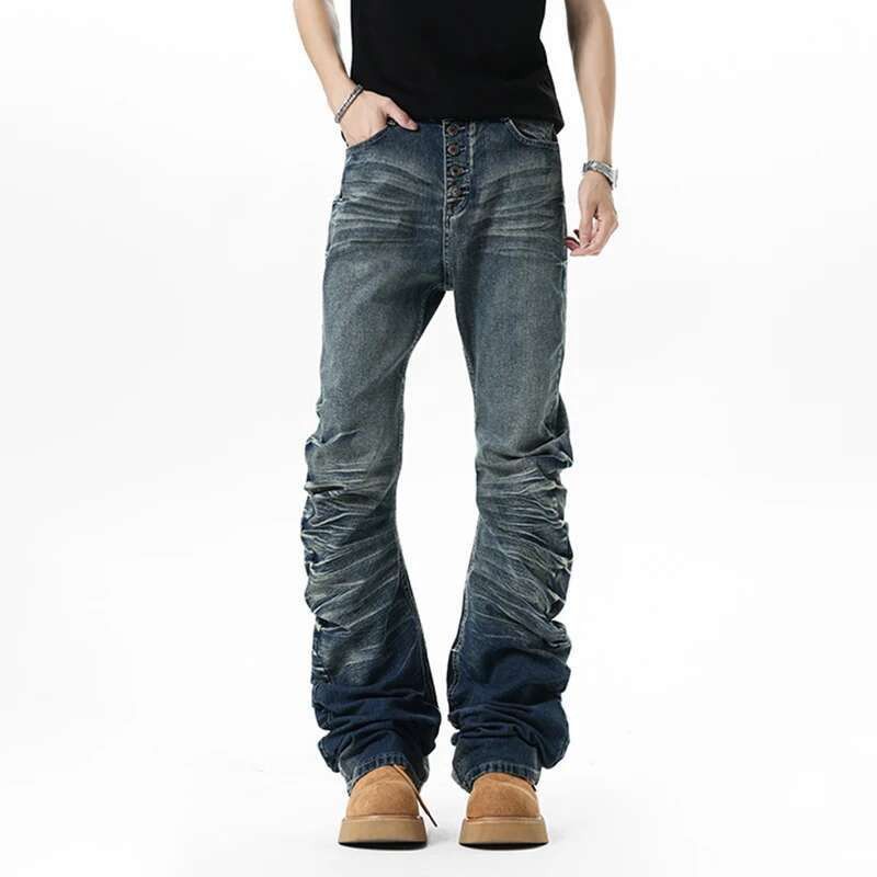 Japanese Brand High street buttoned pleated jeans Size US 31 - 5 Thumbnail