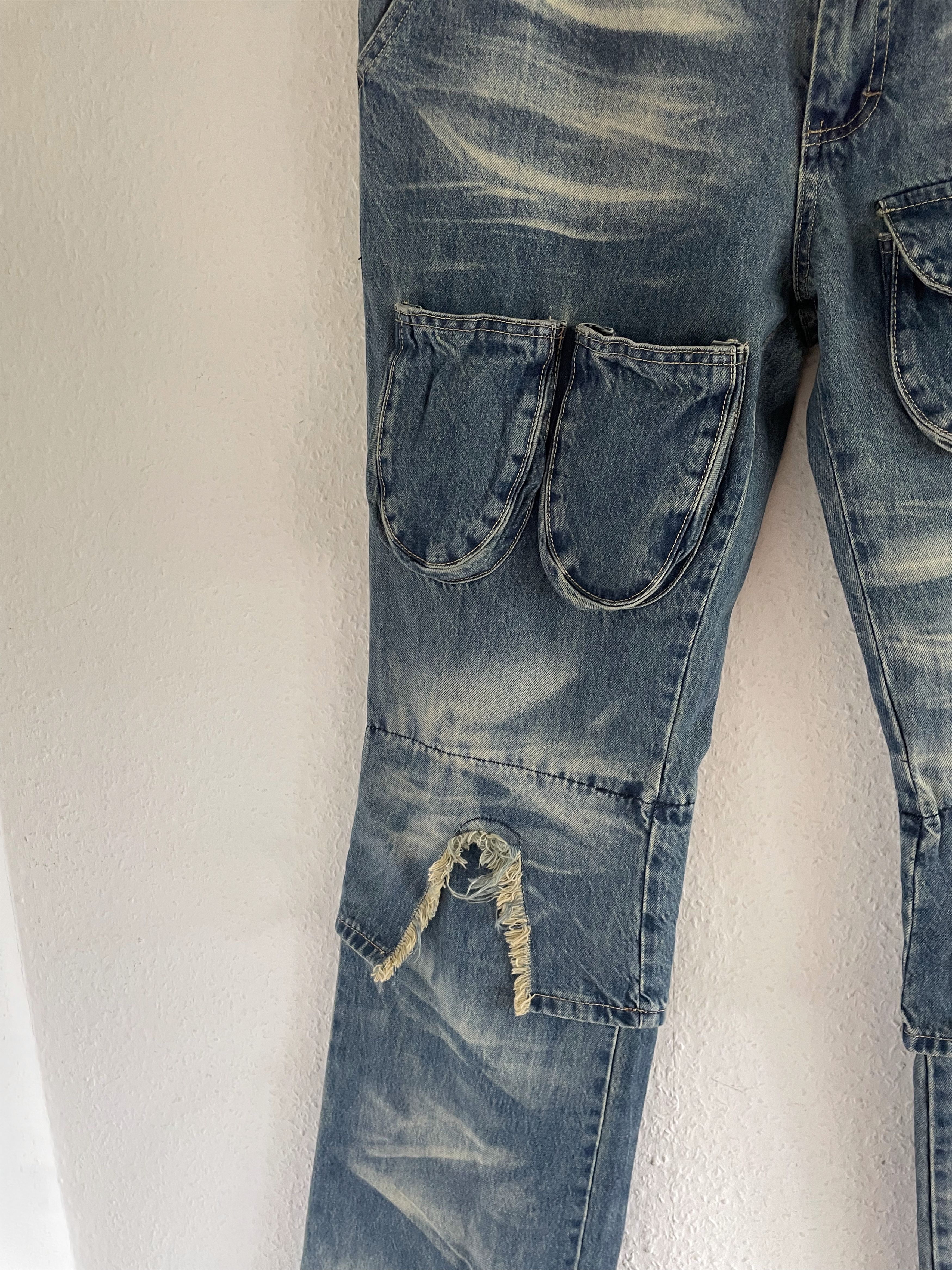 Who Decides War Arch Knee Cargo Jeans Size US 36 / EU 52 - 6 Thumbnail